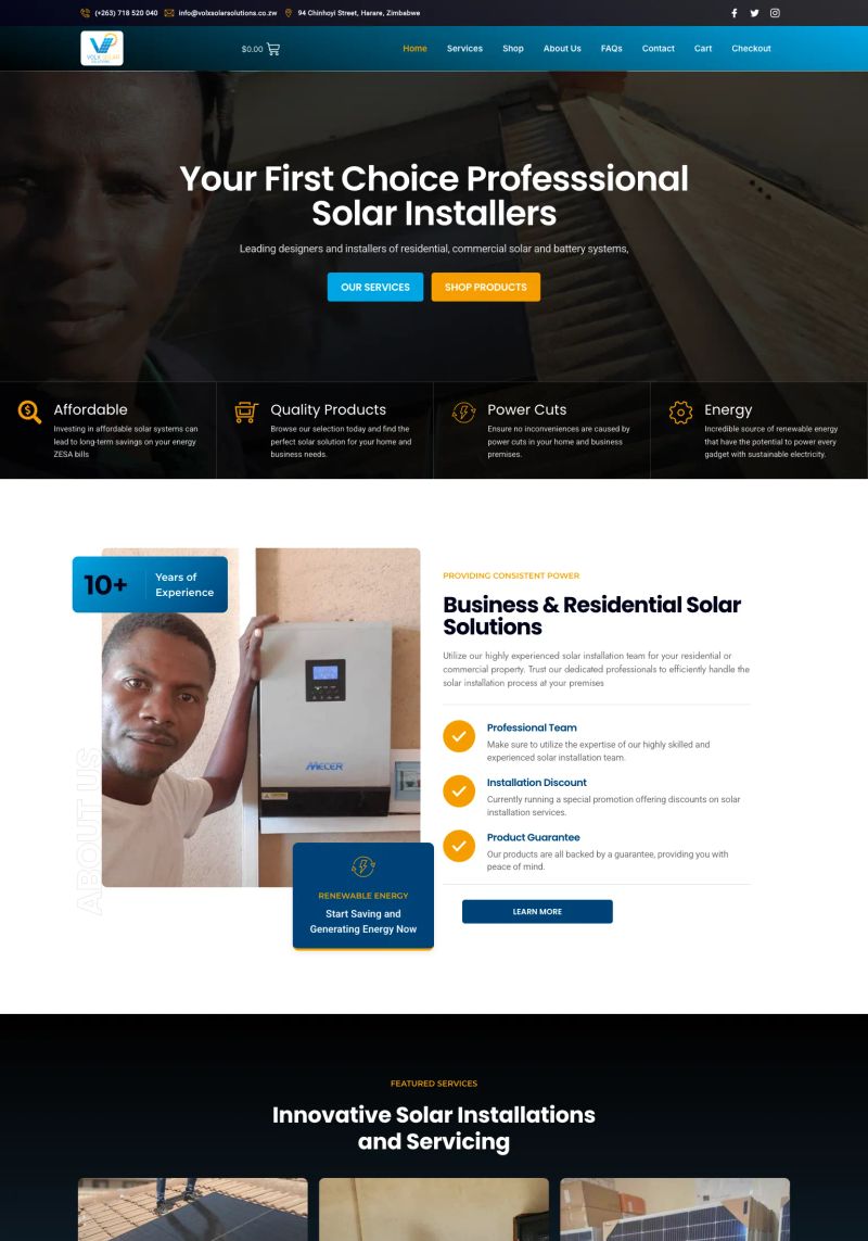 Volx Solar Solutions screenshot