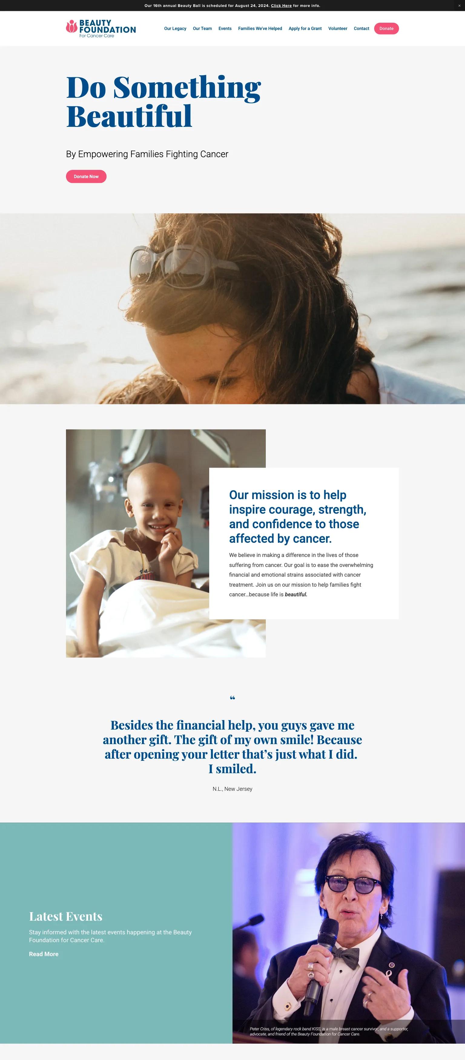 The Beauty Foundation for Cancer Care screenshot