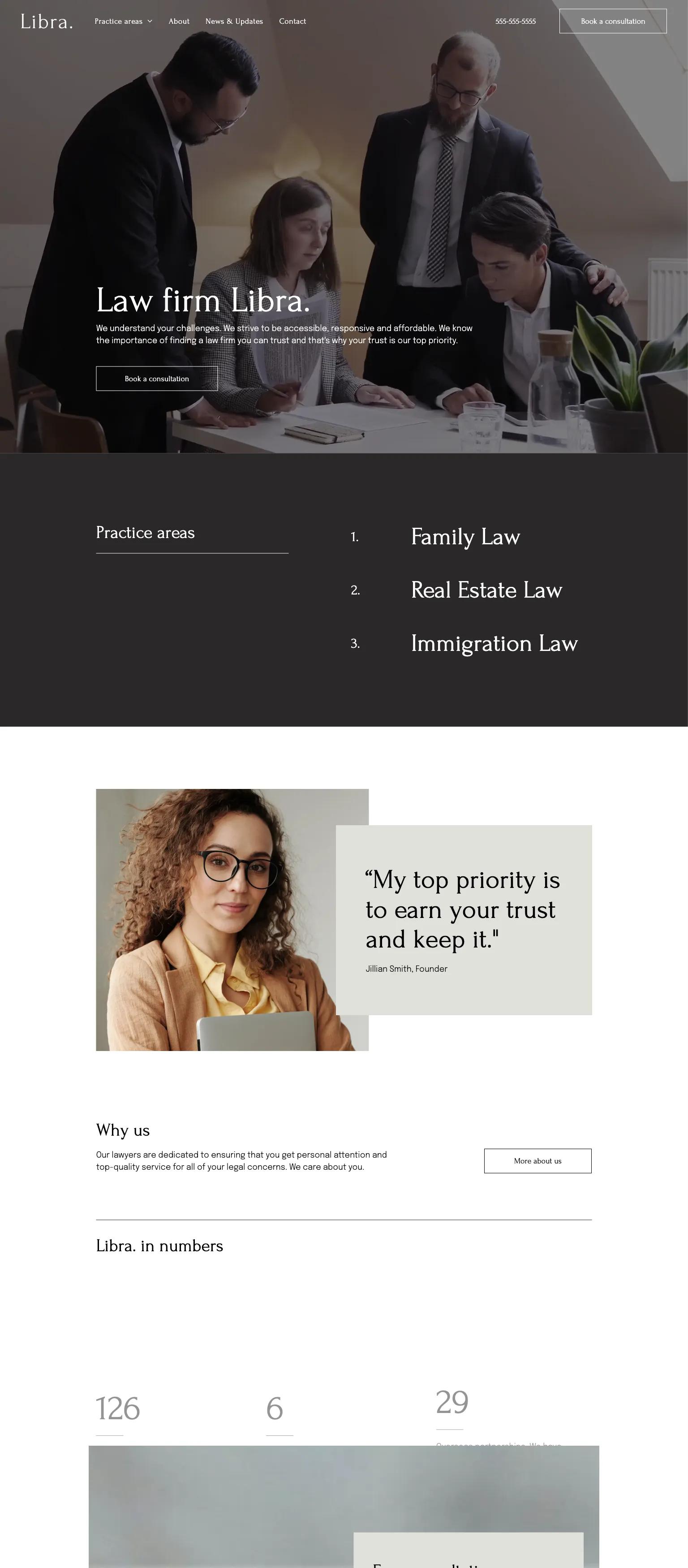 Legal Firm screenshot