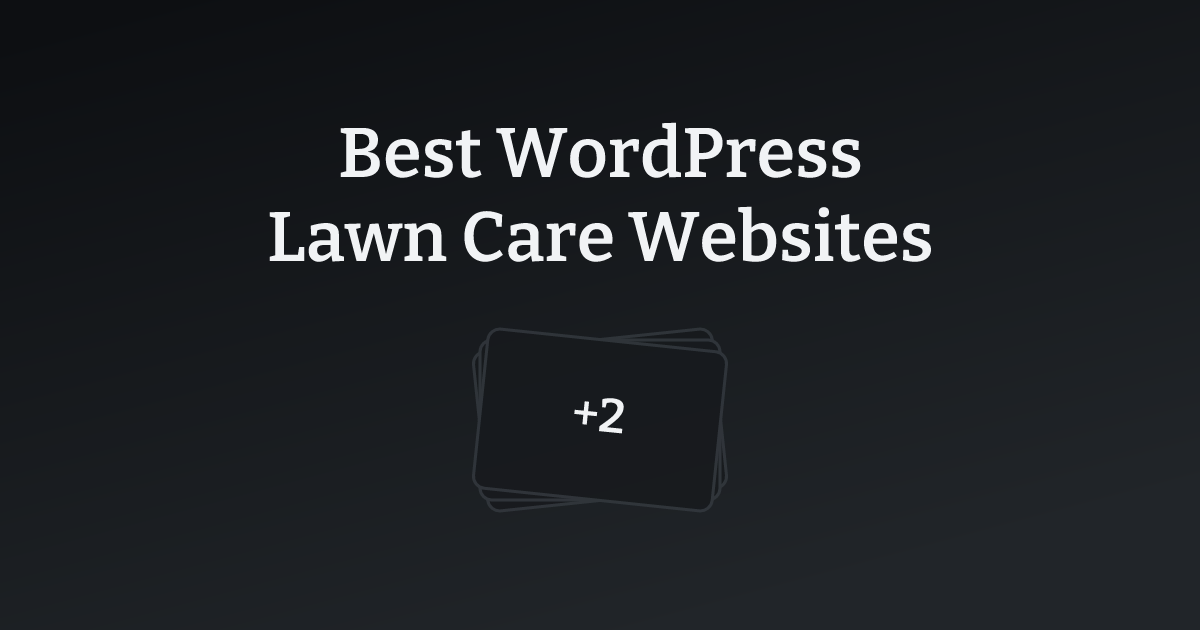 Best WordPress Lawn Care Websites with count