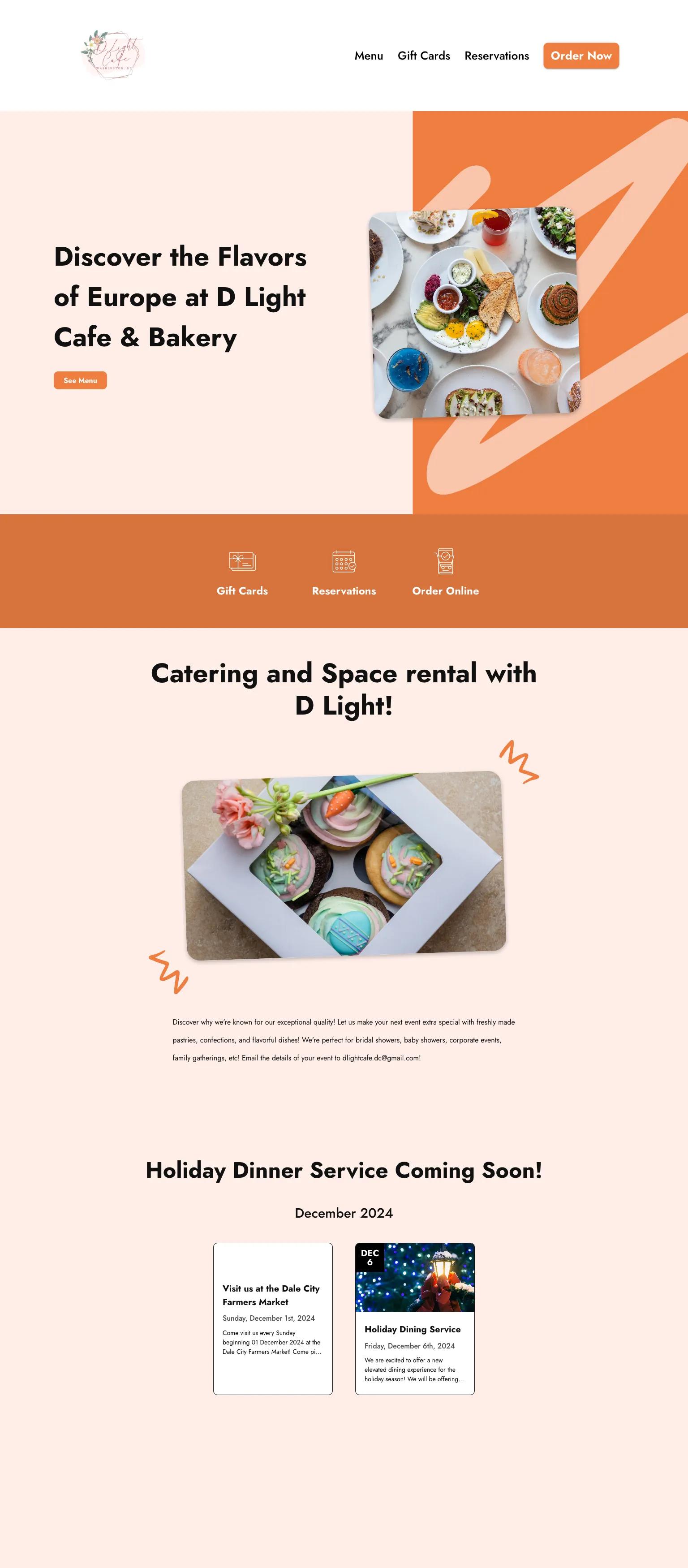 D Light Cafe & Bakery screenshot