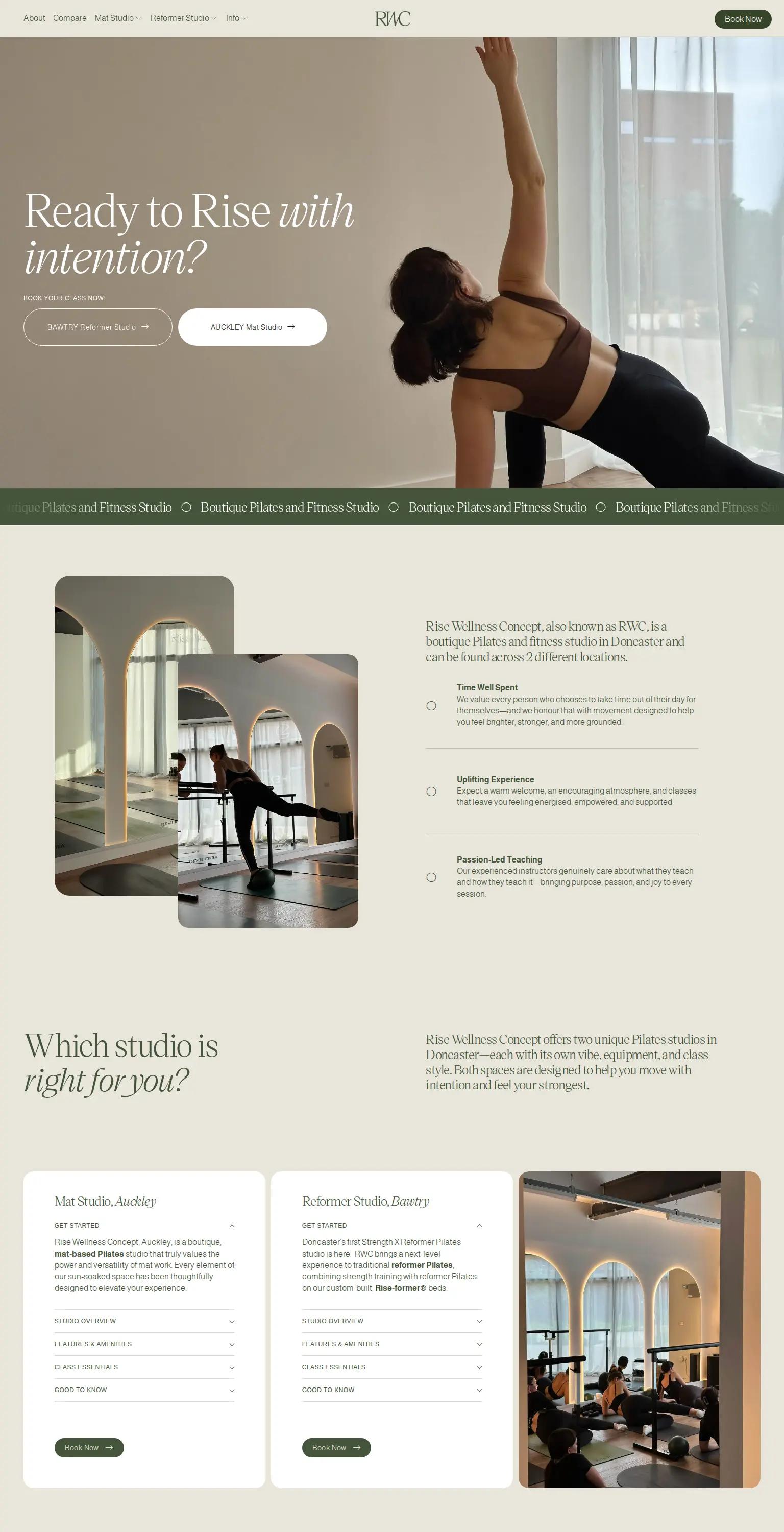 Rise Wellness Concept screenshot