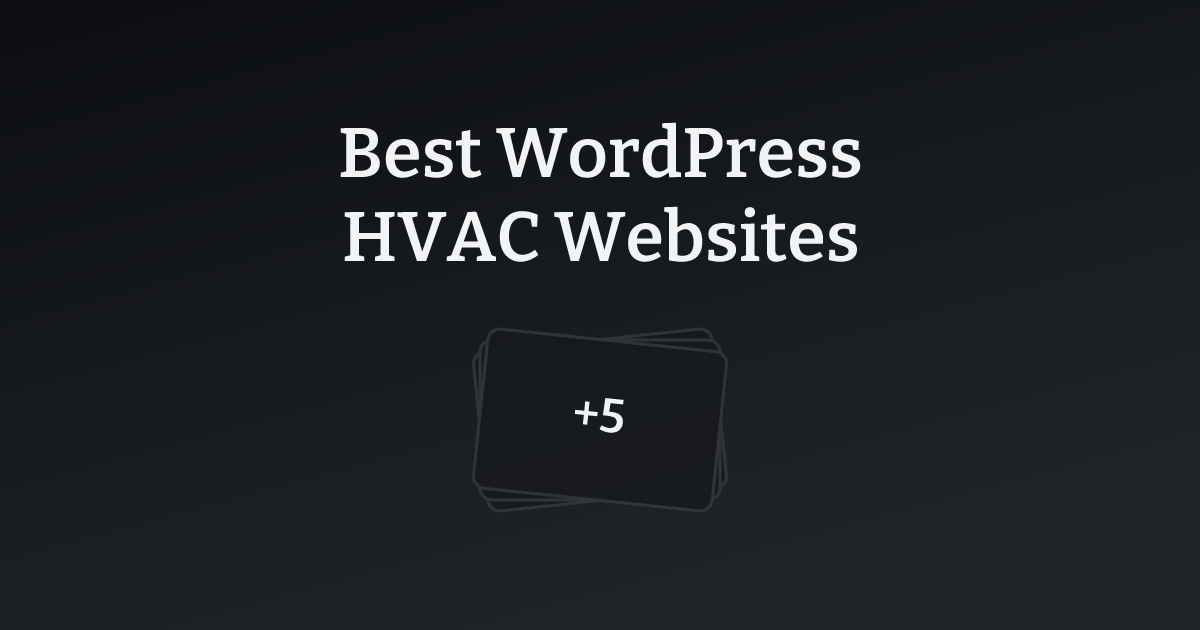 Best WordPress HVAC Websites with count