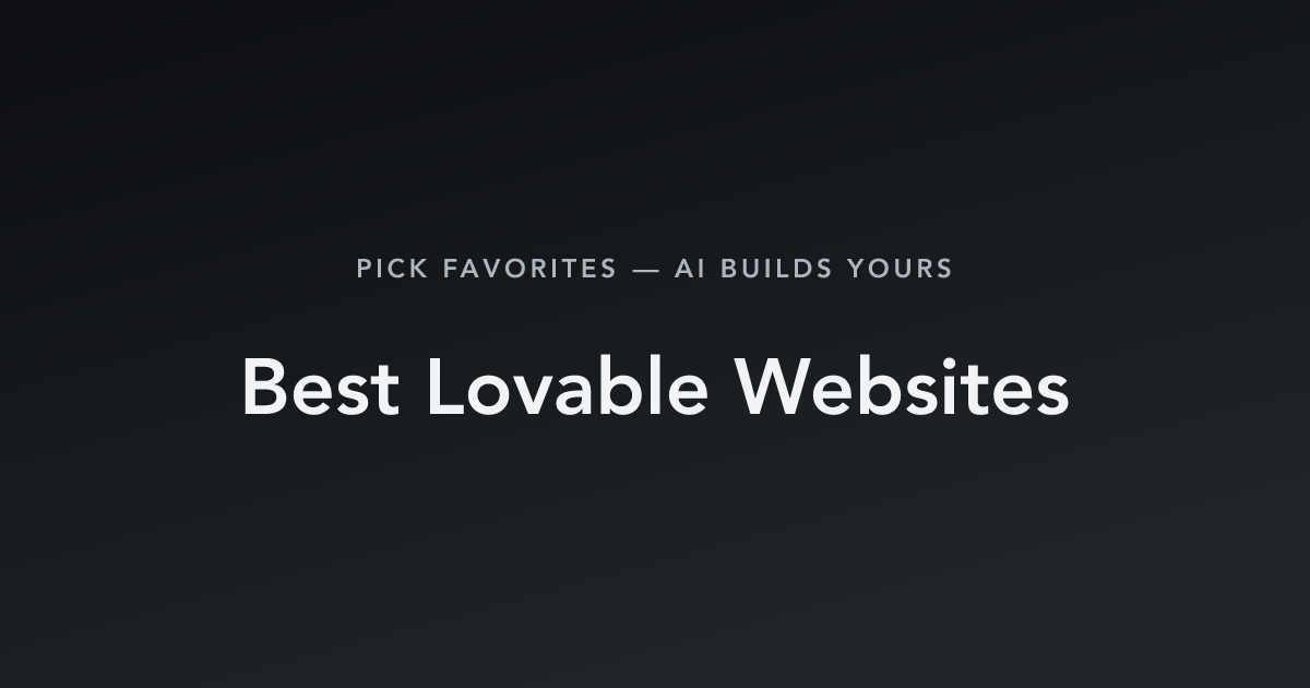 Best Lovable Websites with count