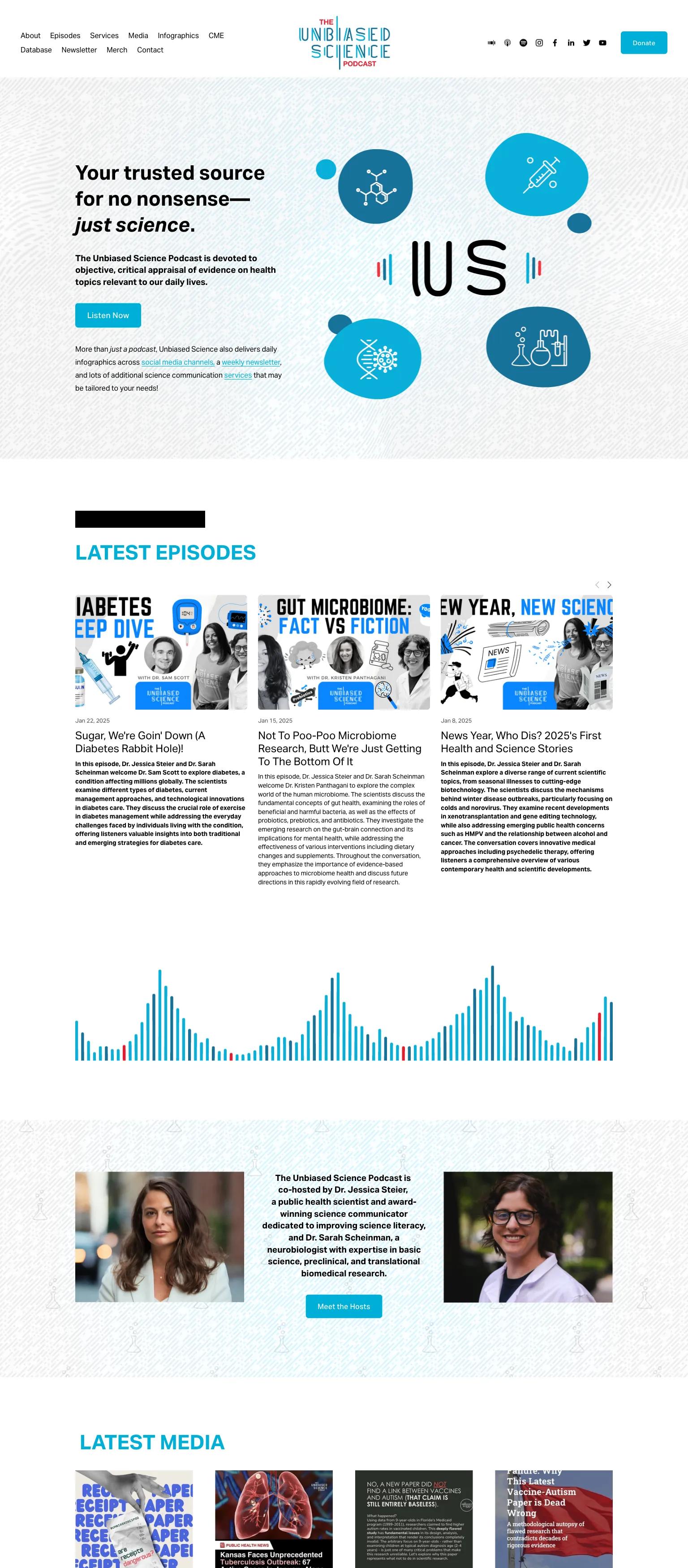 Unbiased Science Podcast screenshot