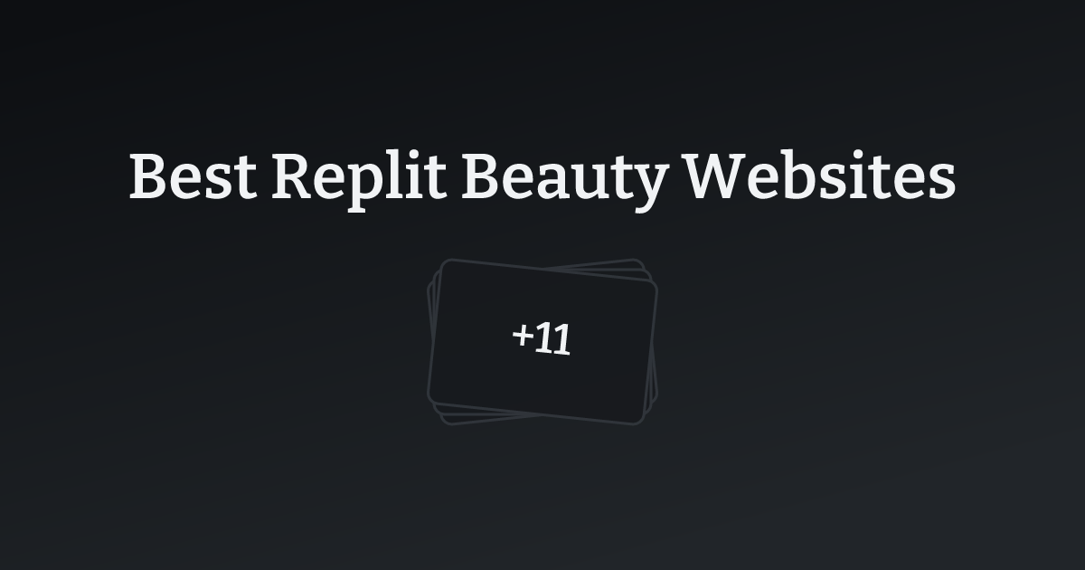 Best Replit Beauty Websites with count