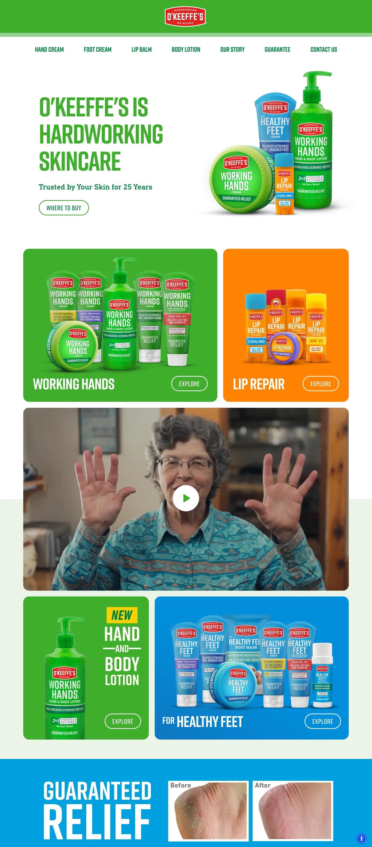 O'Keeffe's screenshot