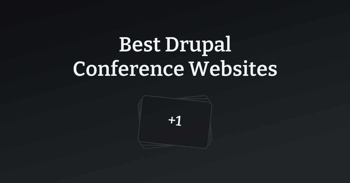 Best Drupal Conference Websites with count
