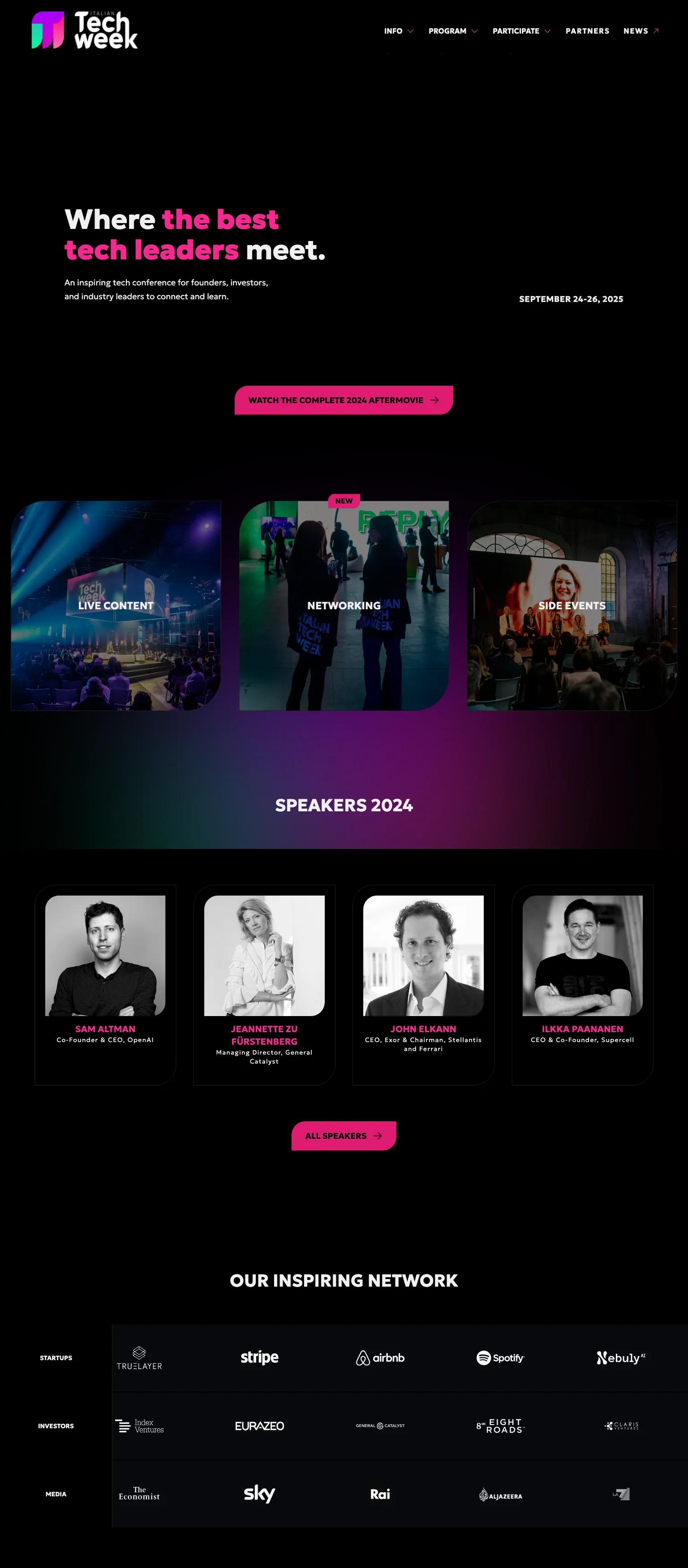 Italian Tech Week screenshot