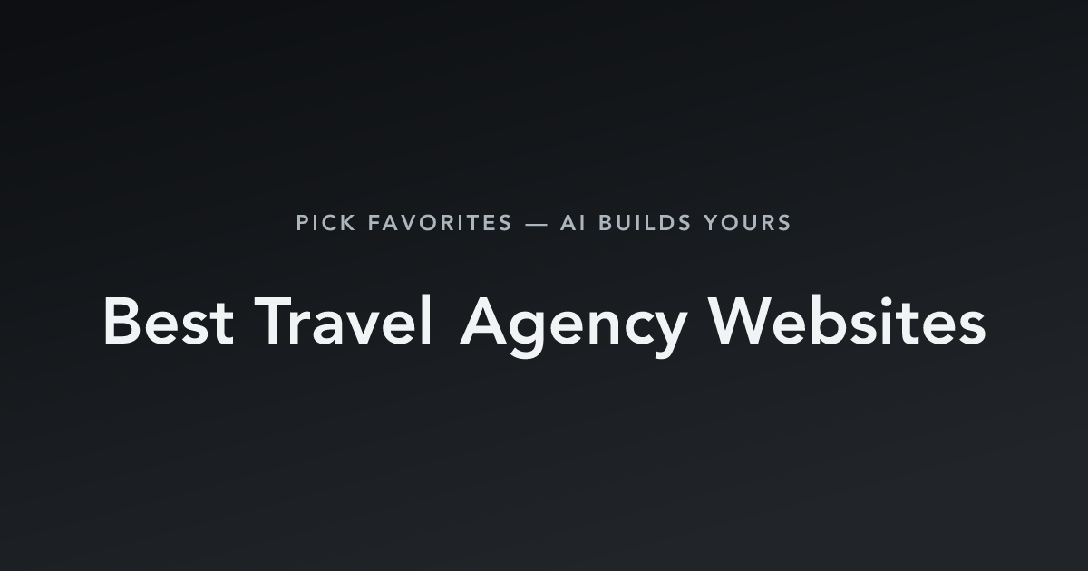 Best Travel Agency Websites with count