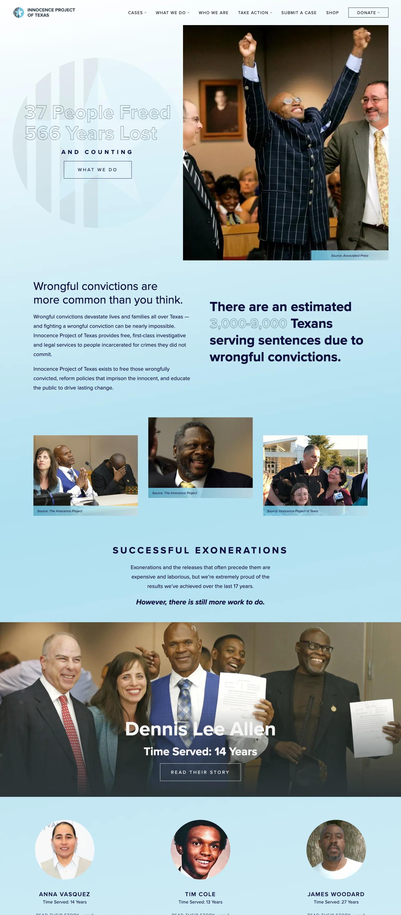 Innocence Project of Texas screenshot