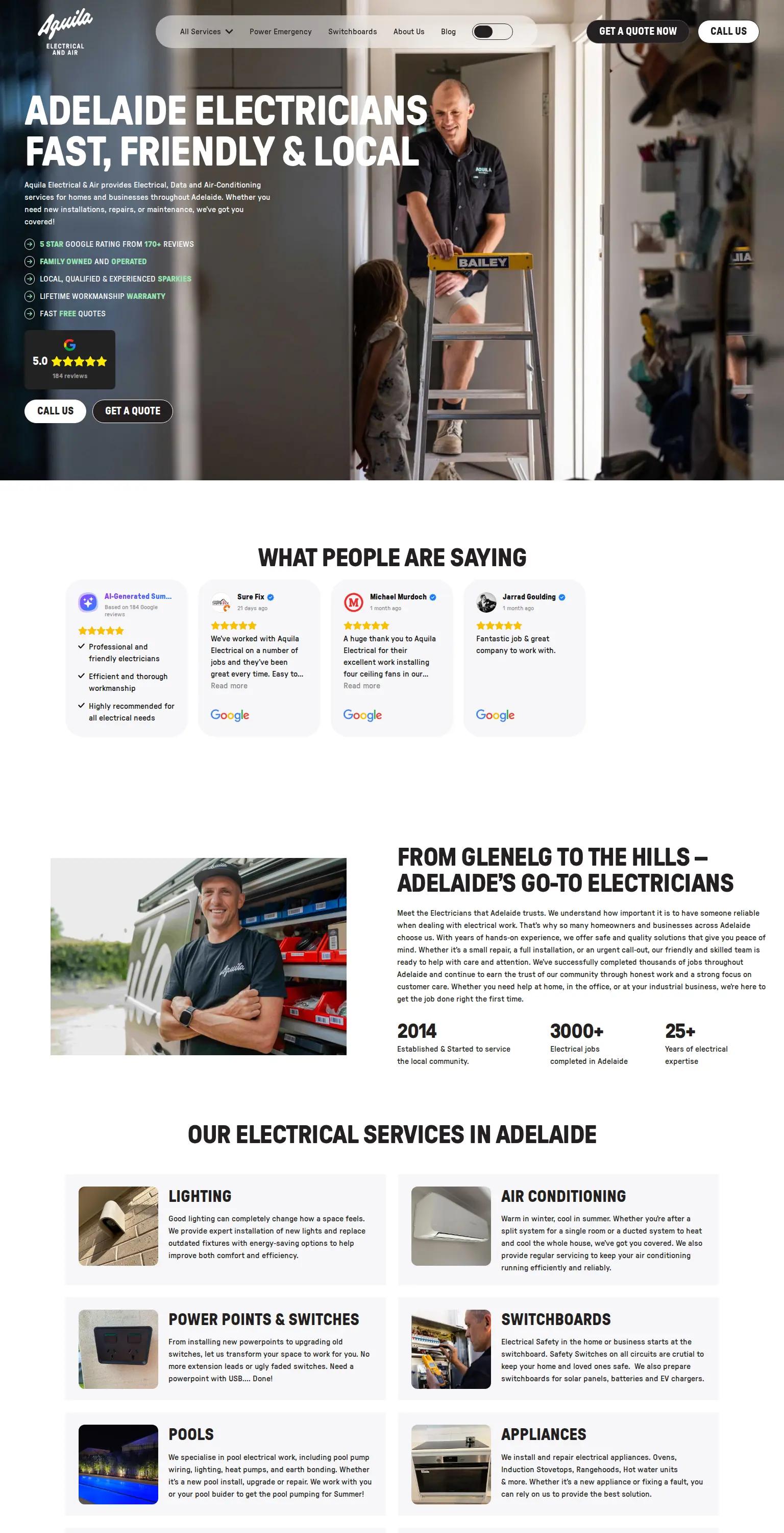 Aquila Electrical & Air screenshot