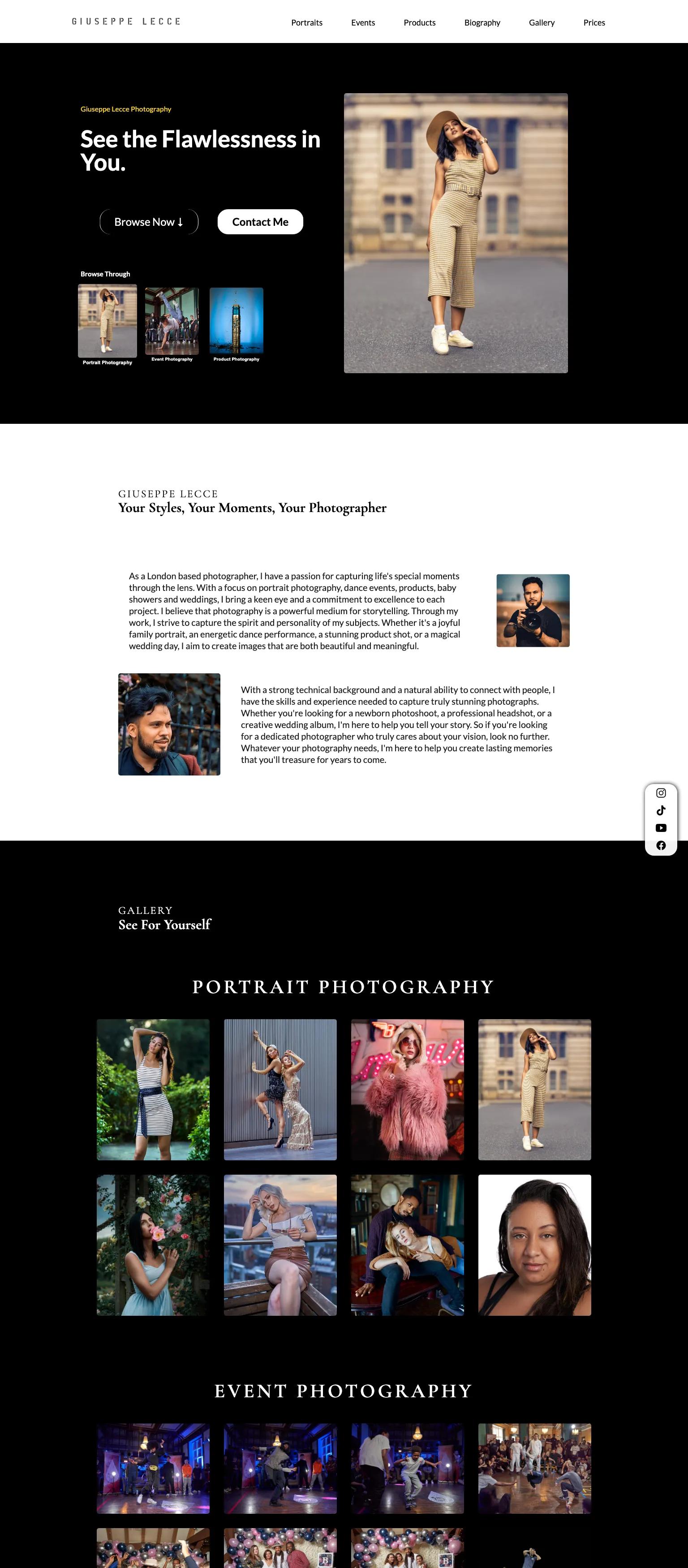 Giuseppe Lecce Photography screenshot