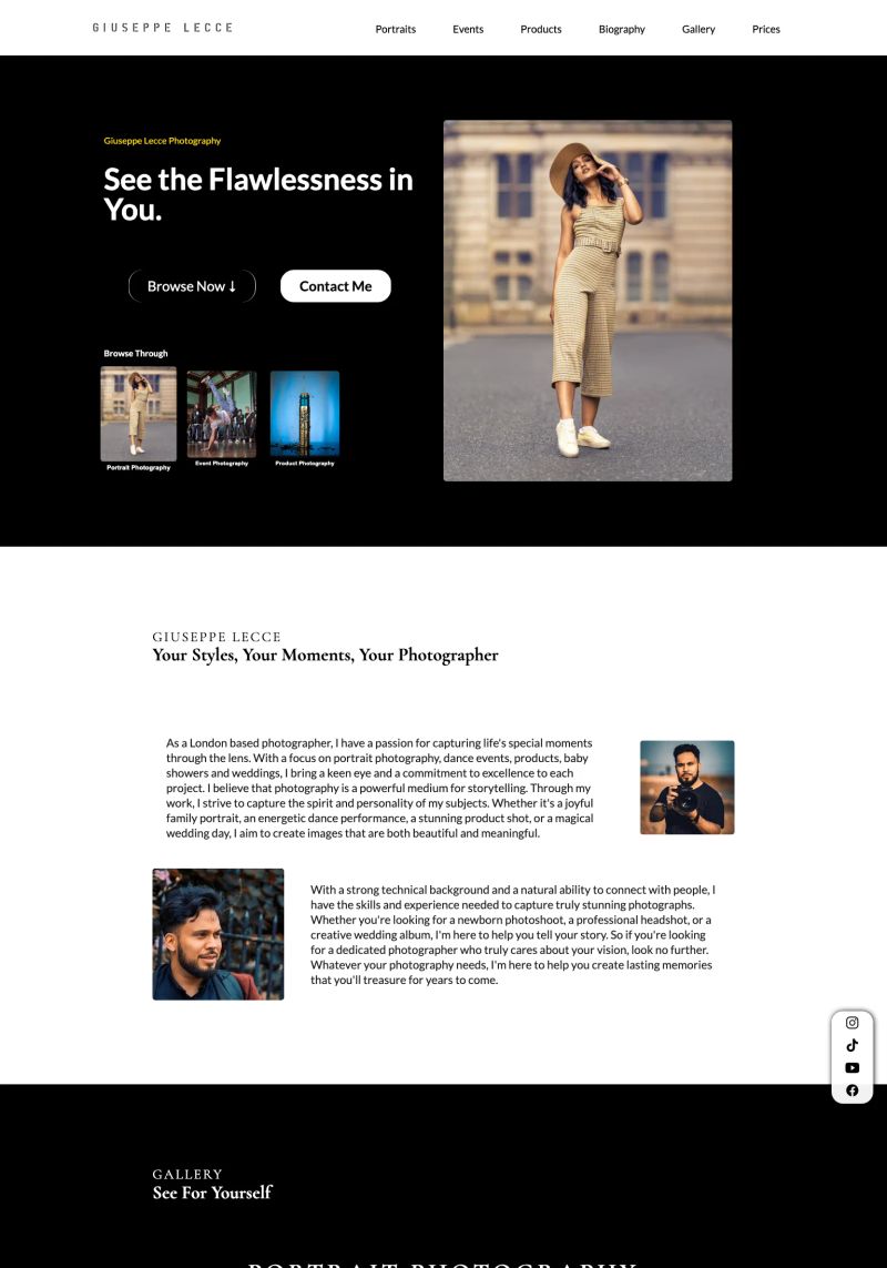Giuseppe Lecce Photography screenshot