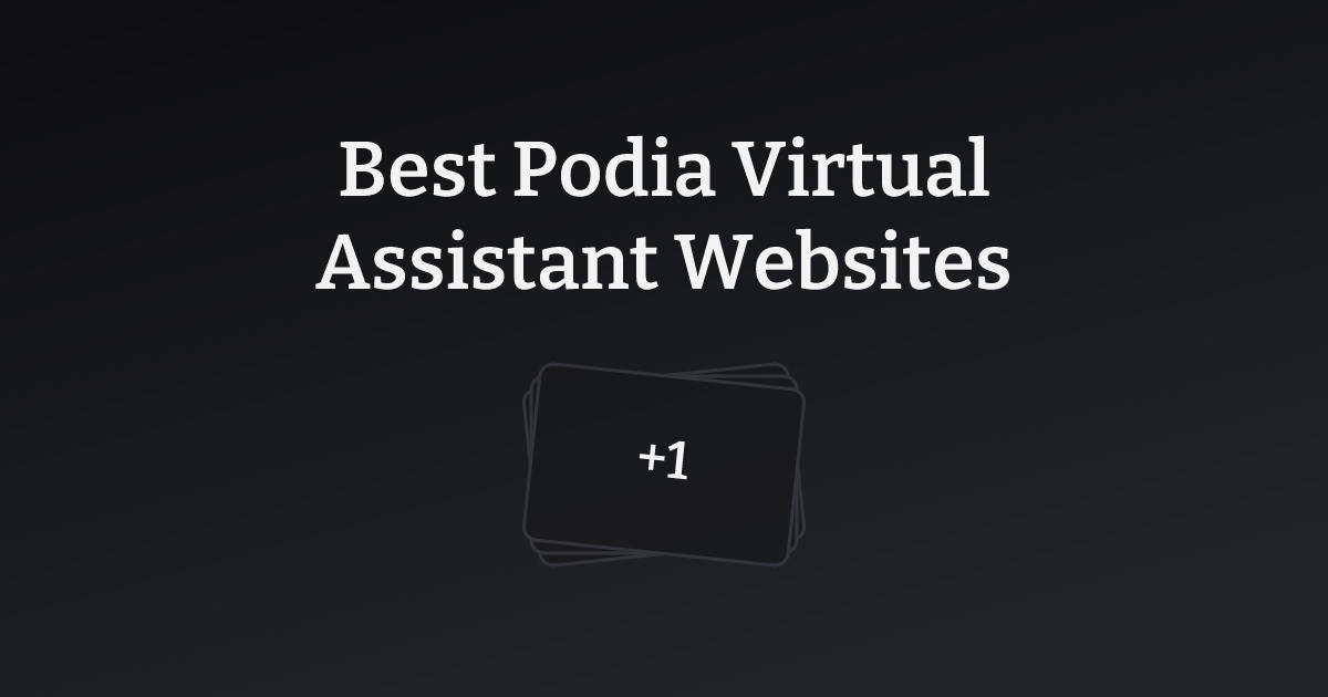 Best Podia Virtual Assistant Websites with count