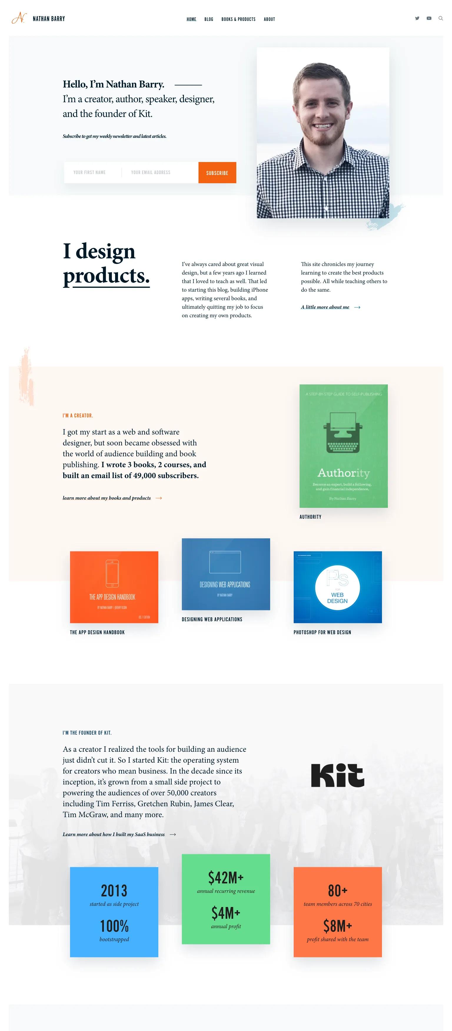 Nathan Barry screenshot