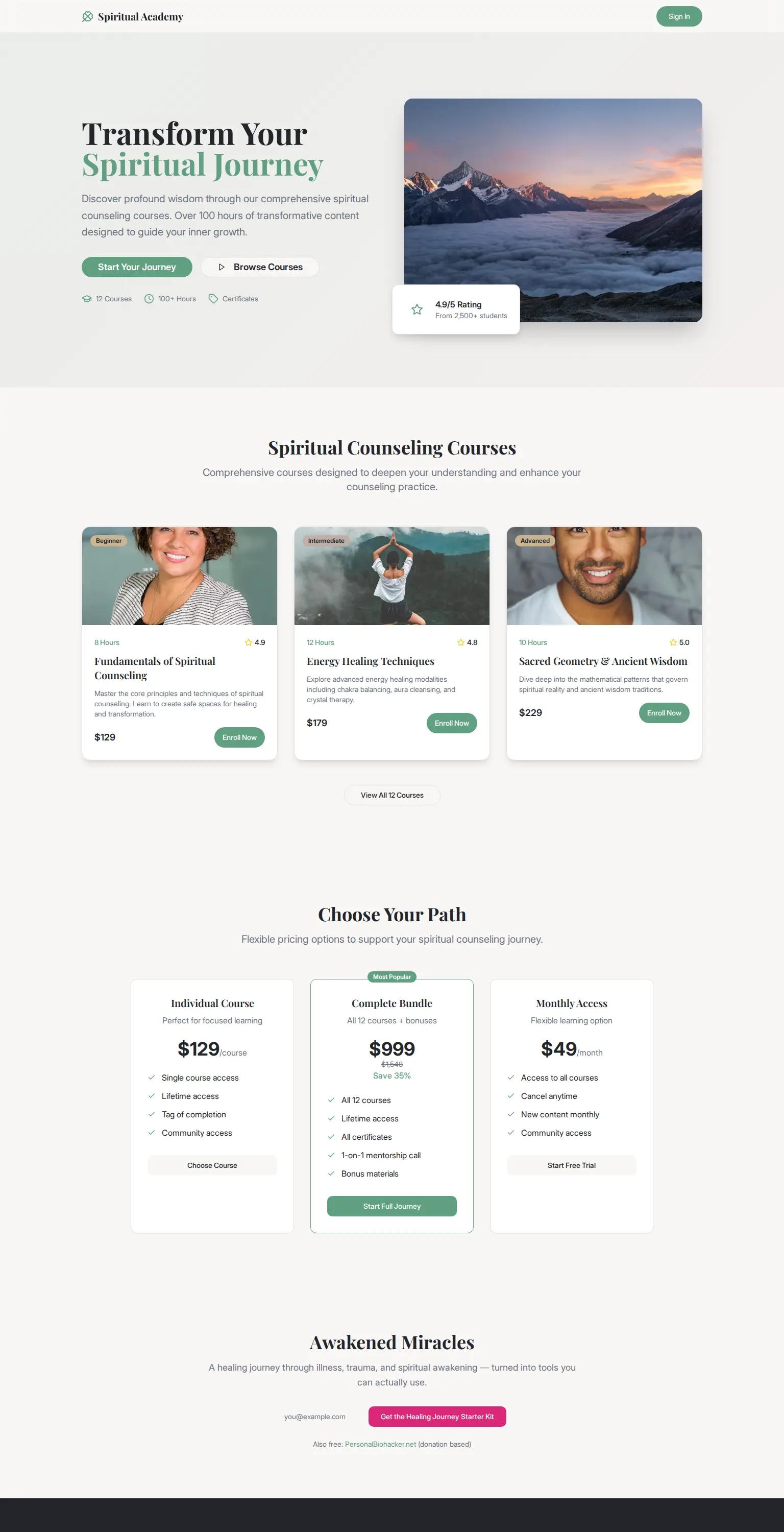 Awakened Miracles screenshot