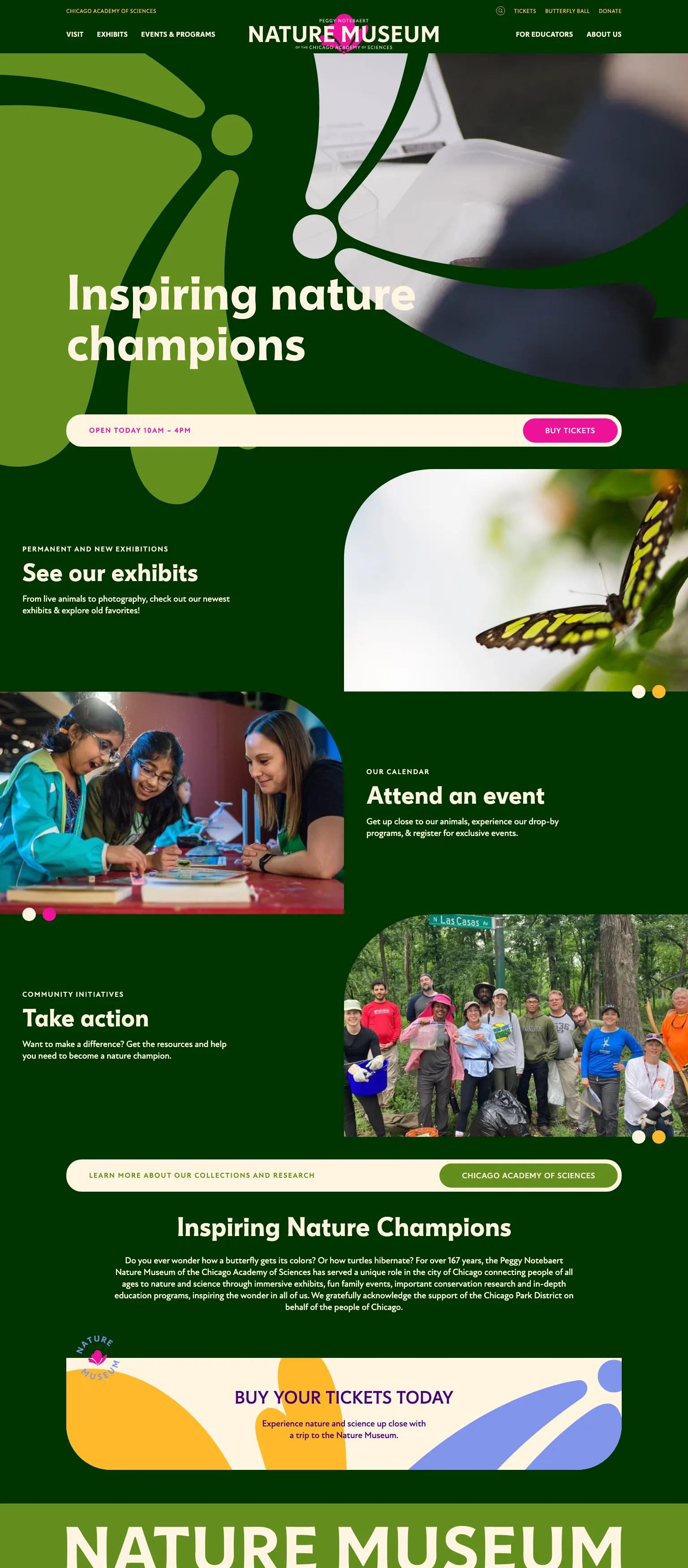 Chicago Academy of Sciences screenshot