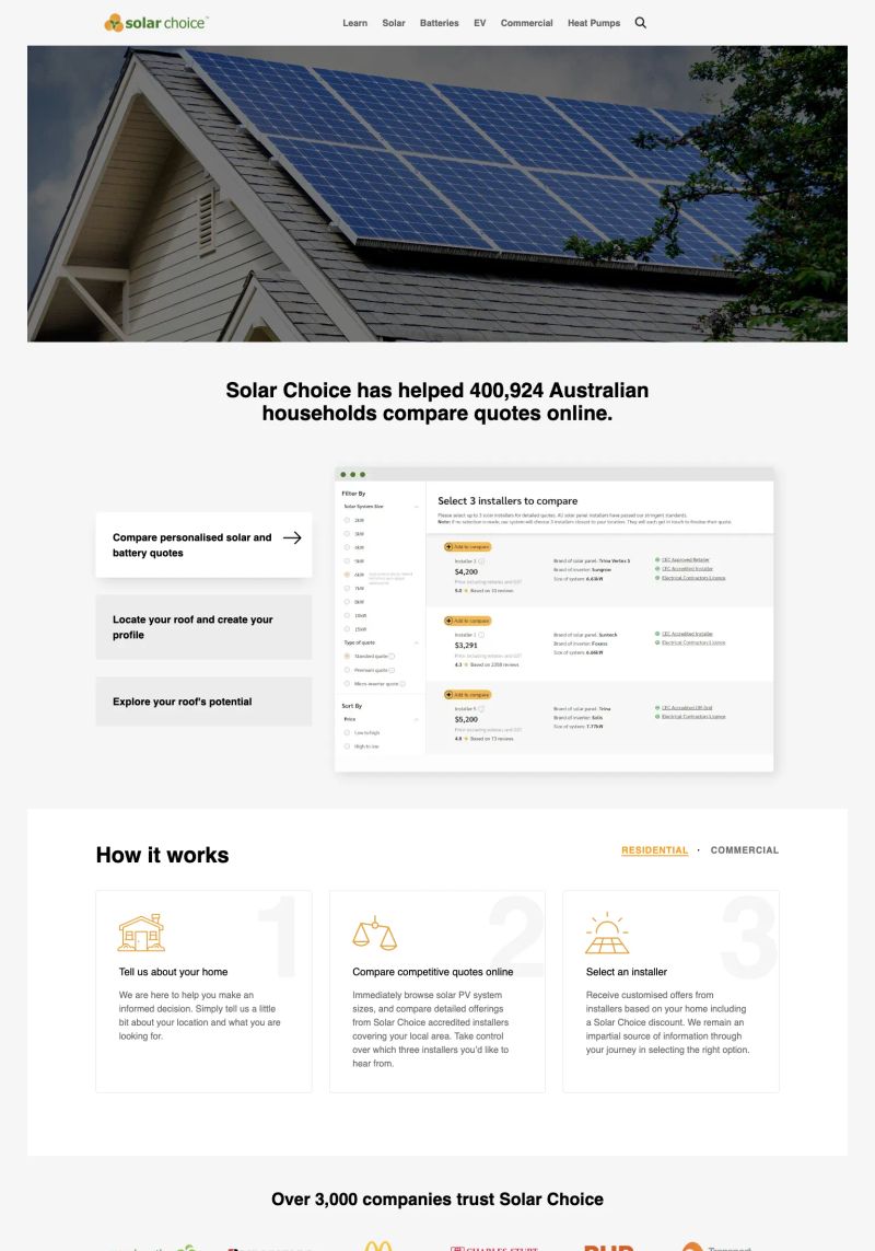 Solar Choice screenshot