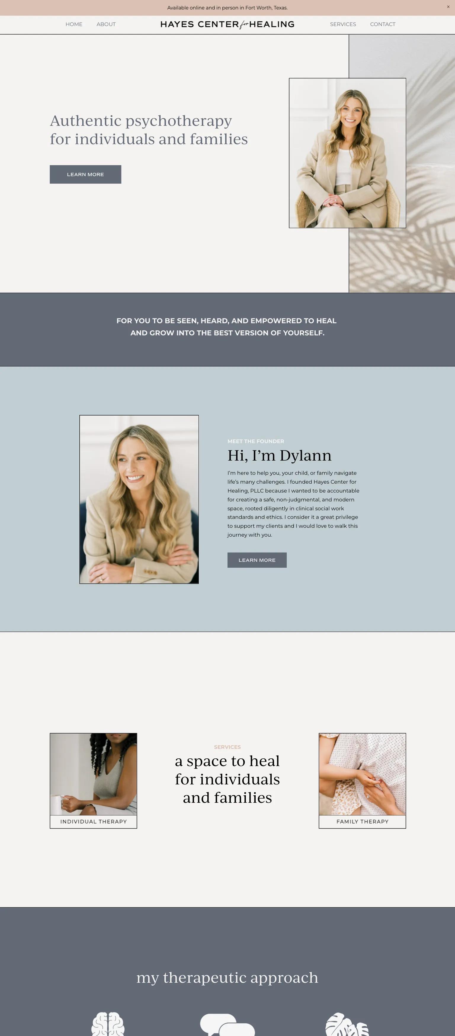 Hayes Center for Healing screenshot