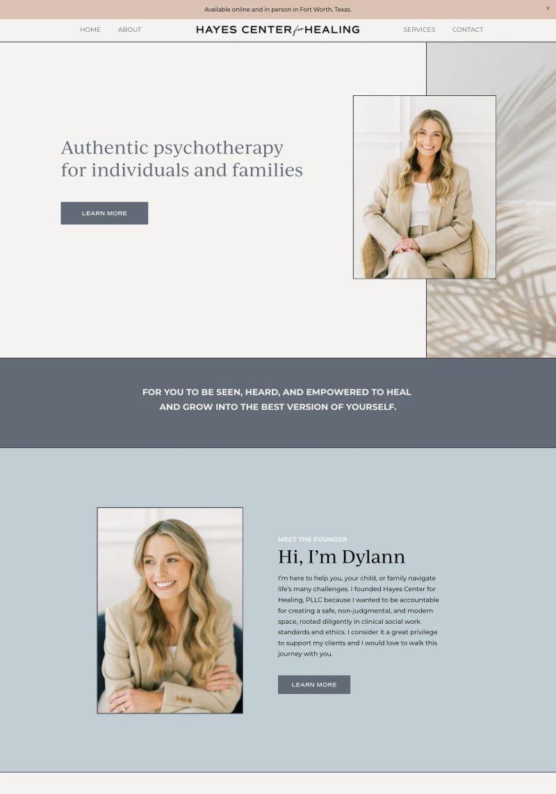 Hayes Center for Healing screenshot
