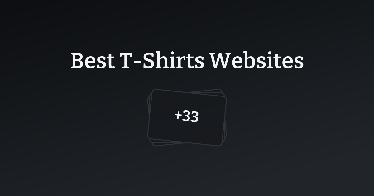 Best T-Shirts Websites with count