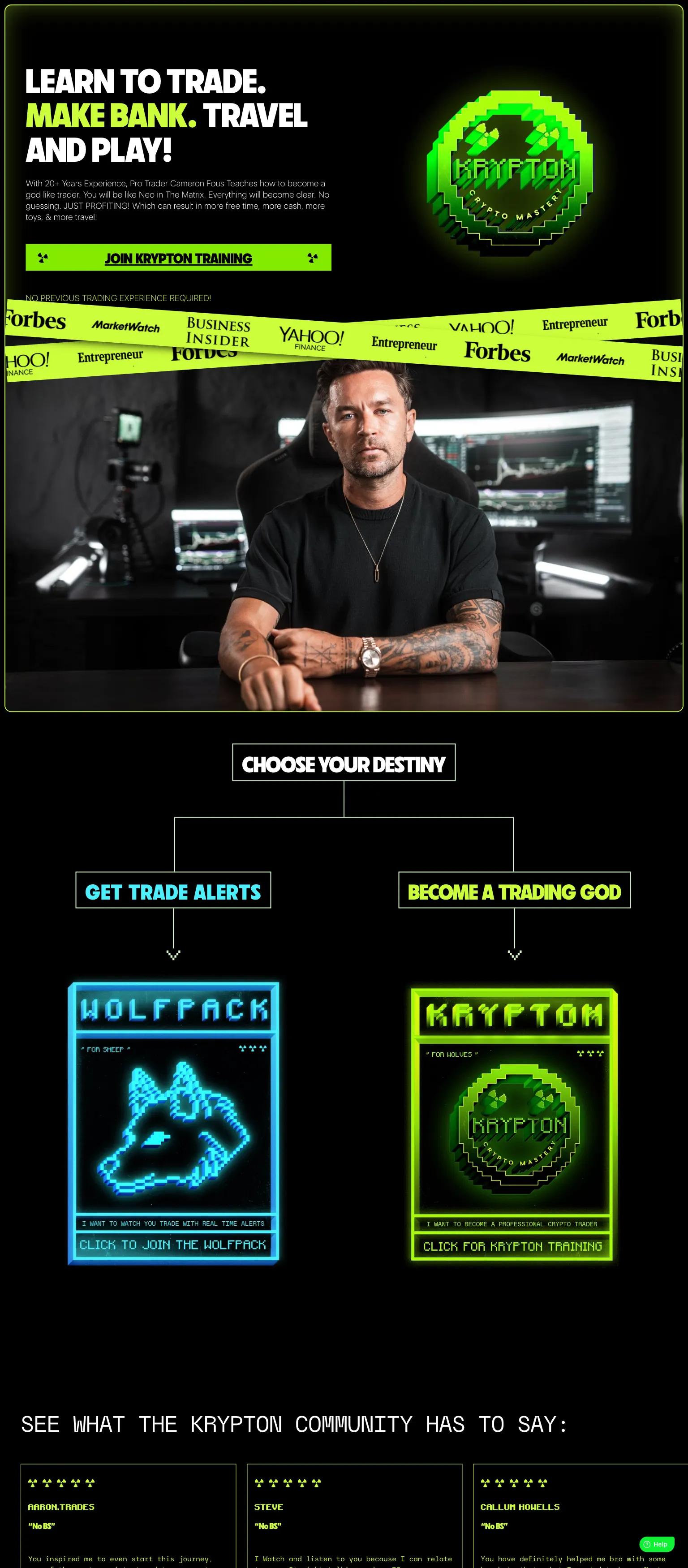 Krypton Training screenshot