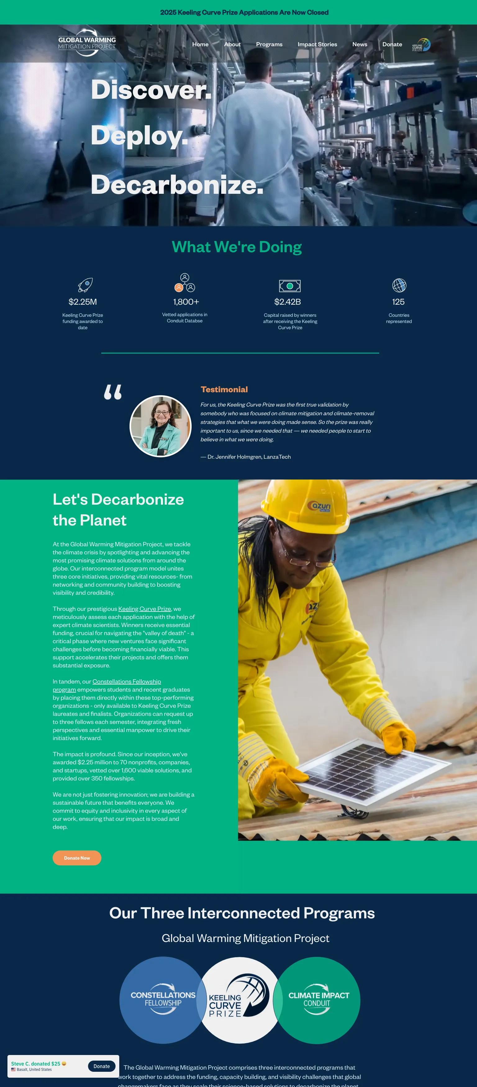 Global Warming Mitigation Project screenshot