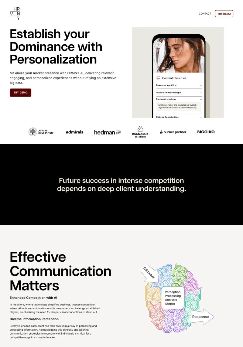 HRMNY screenshot
