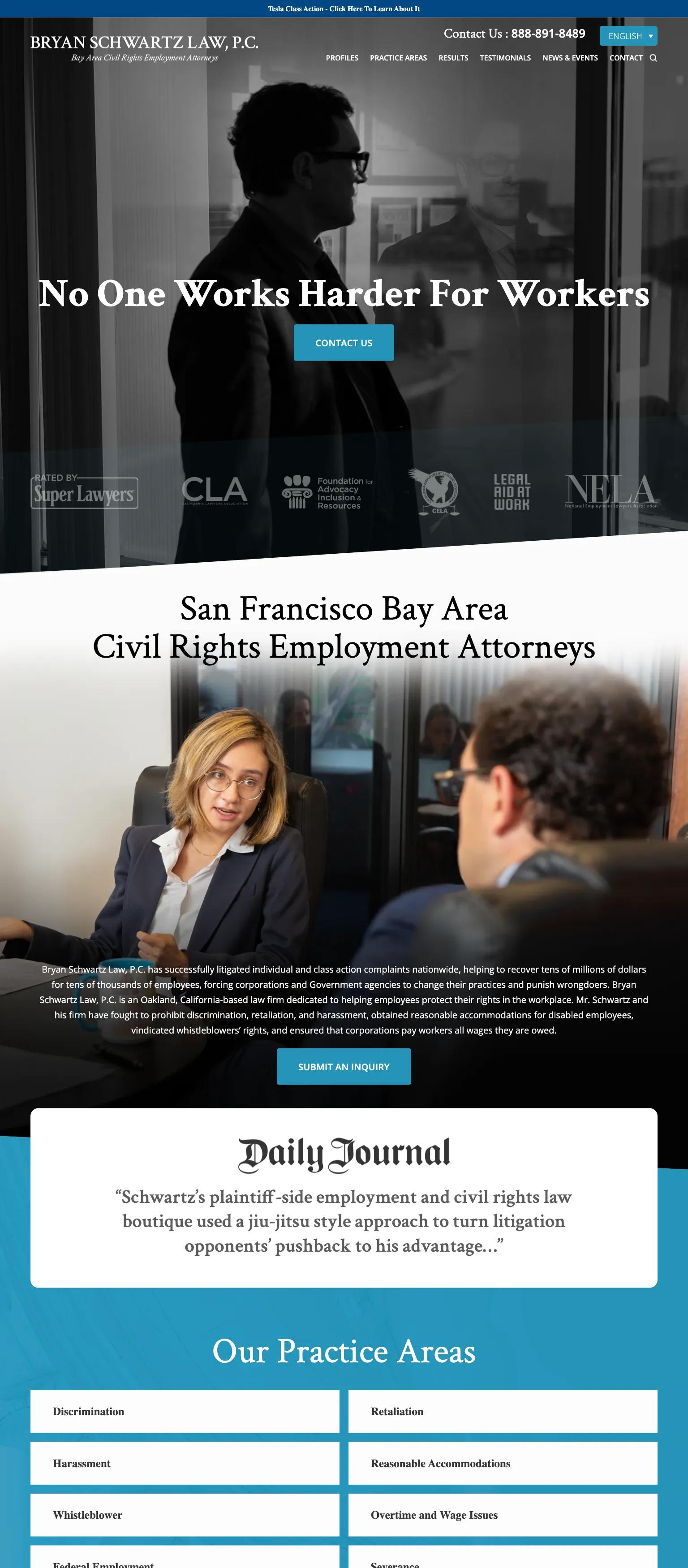 Bryan Schwartz Law screenshot