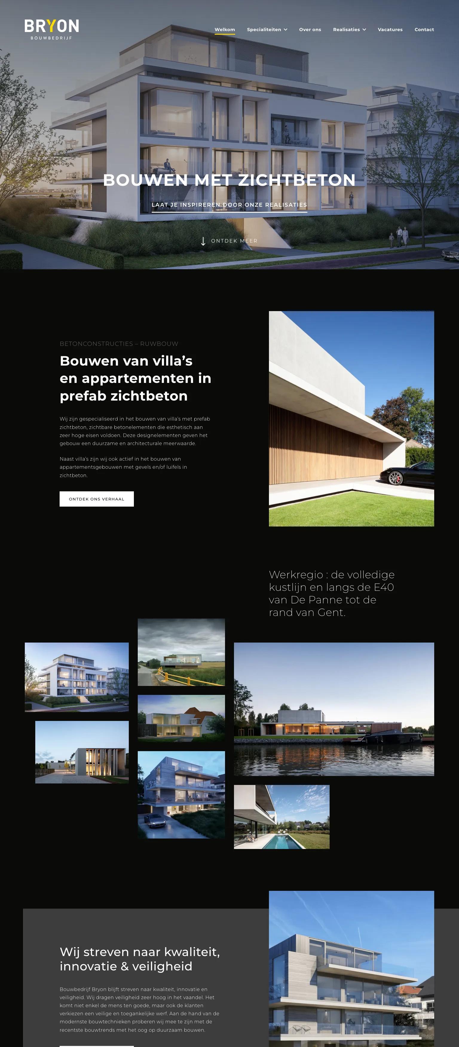 Bouwbedrijf Bryon screenshot