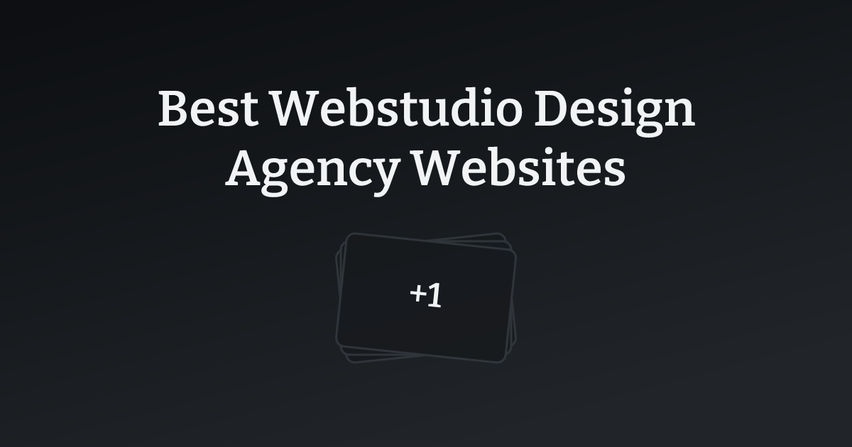 Best Webstudio Design Agency Websites with count