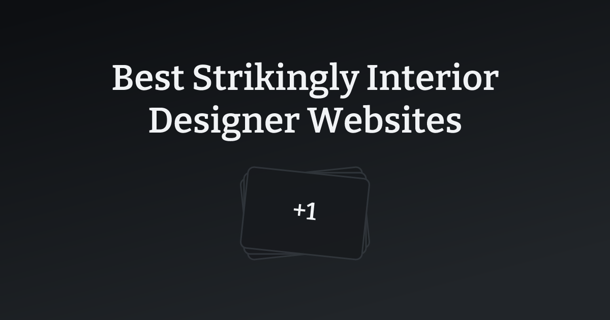 Best Strikingly Interior Designer Websites with count