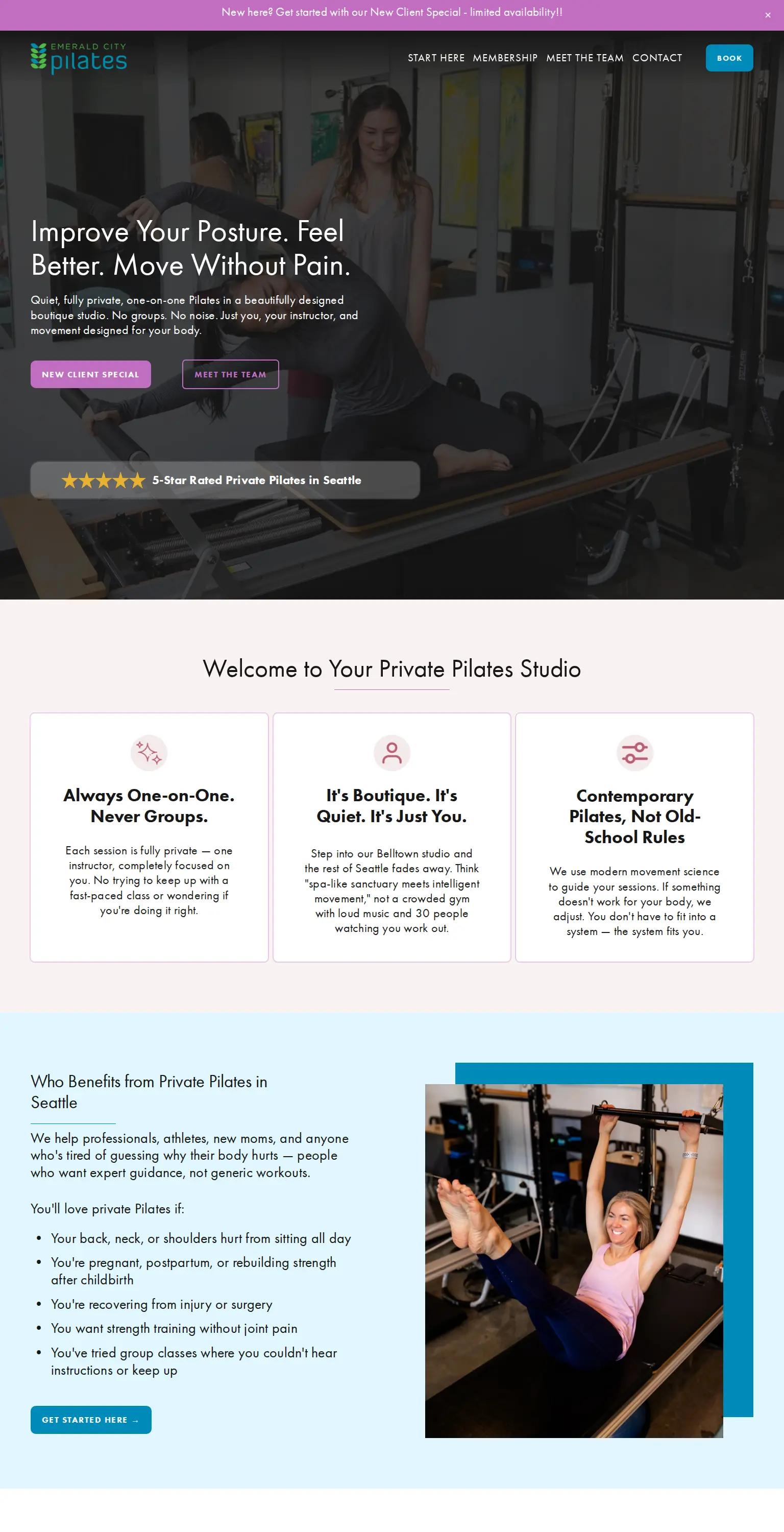 Emerald City Pilates screenshot