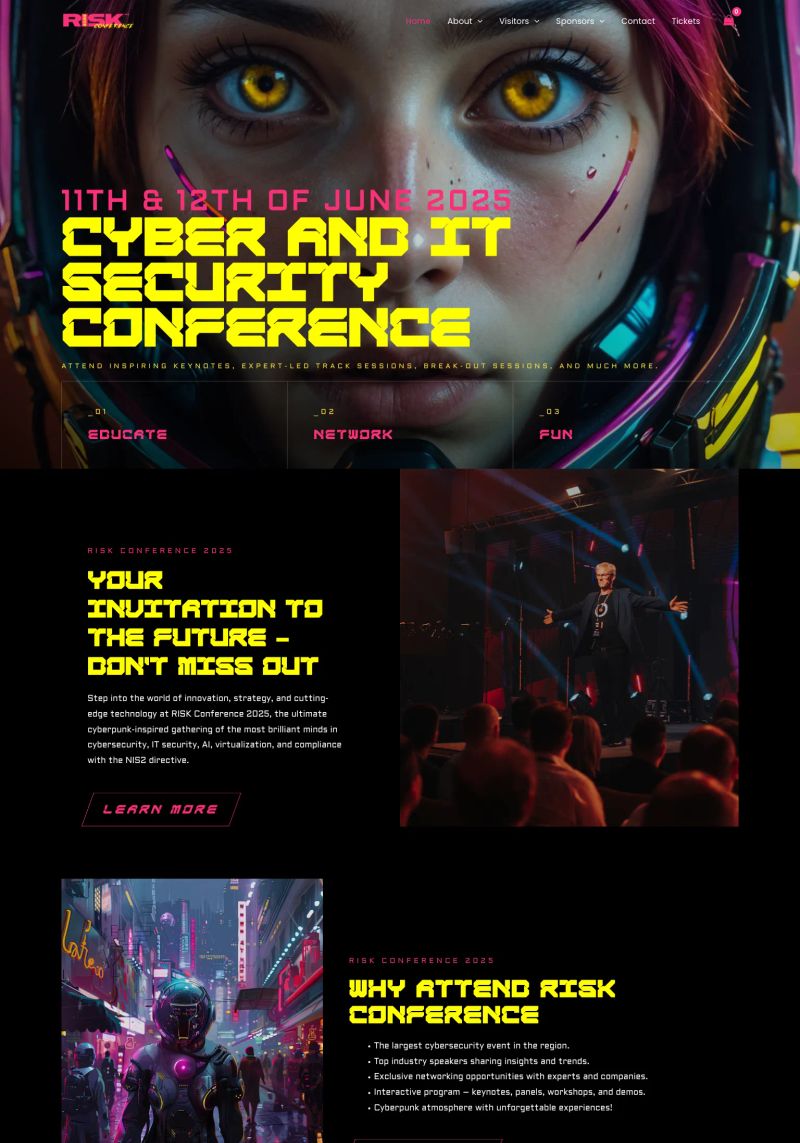 RISK Conference screenshot