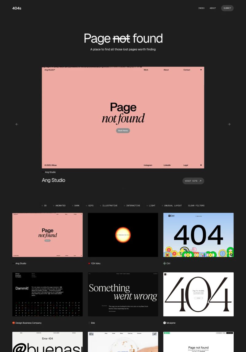 404s Design screenshot