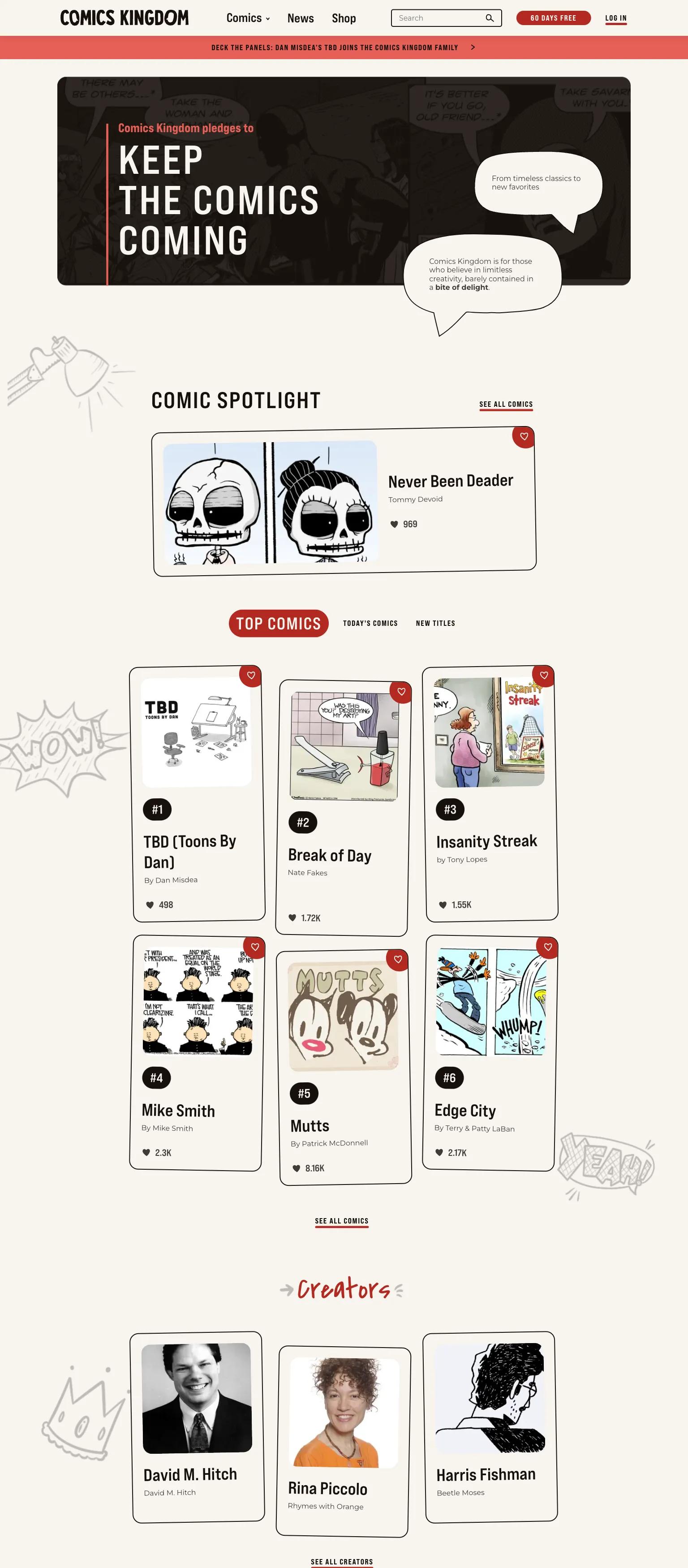 Comics Kingdom screenshot