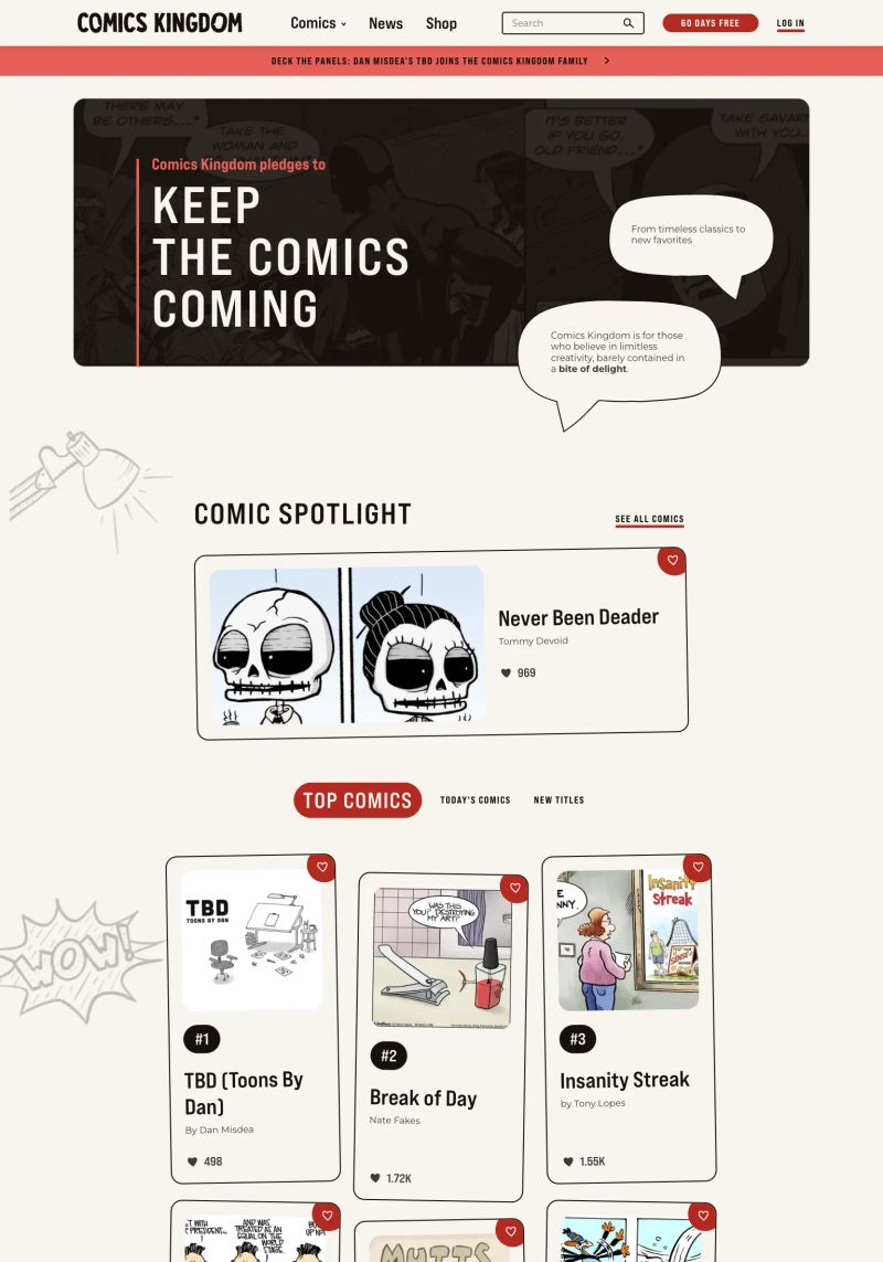 Comics Kingdom screenshot