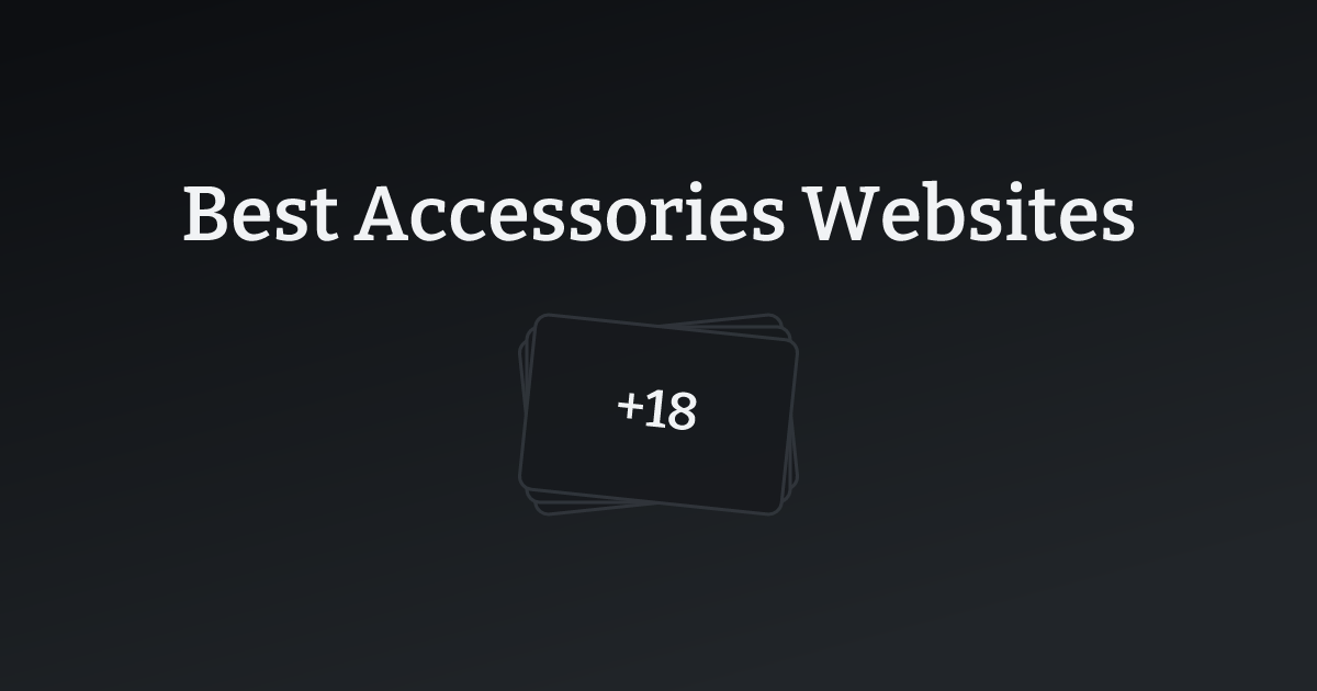 Best Accessories Websites with count