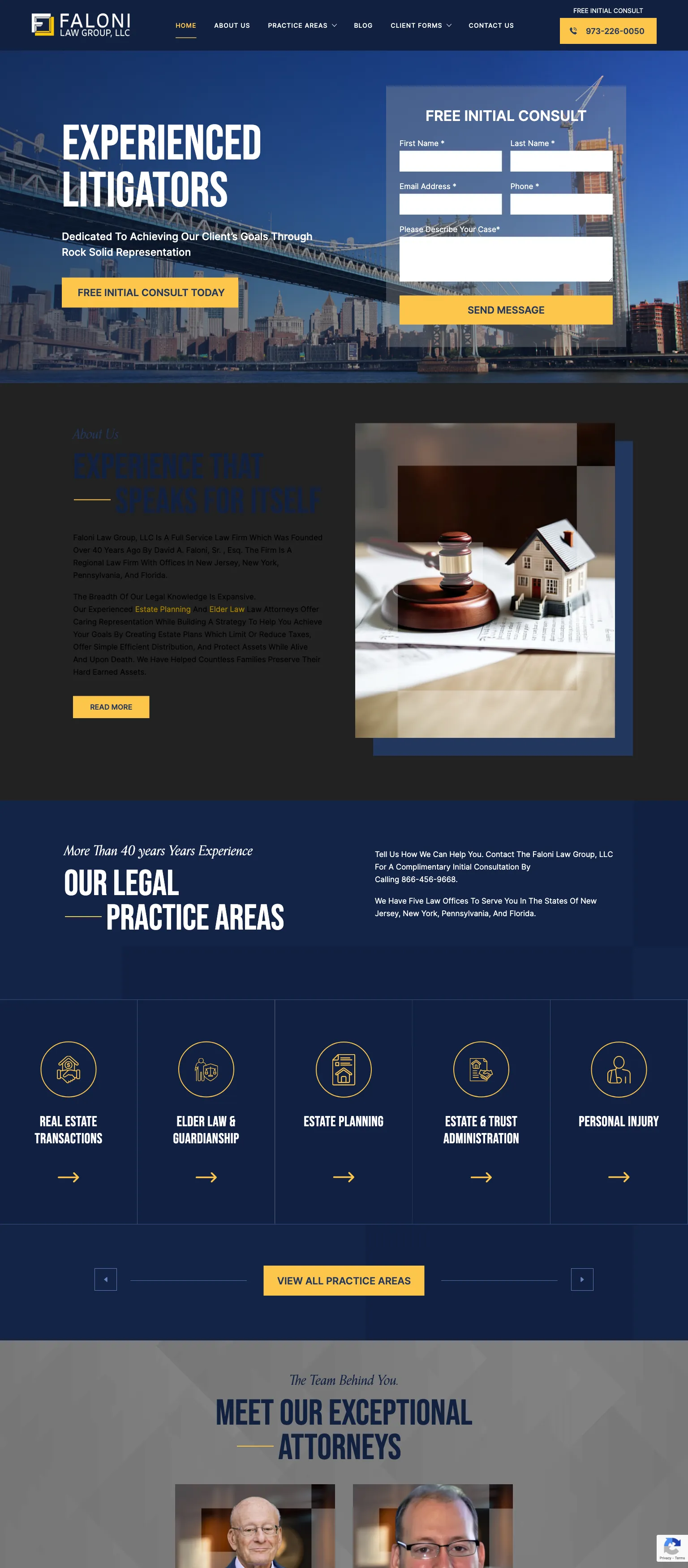 Faloni Law Group screenshot