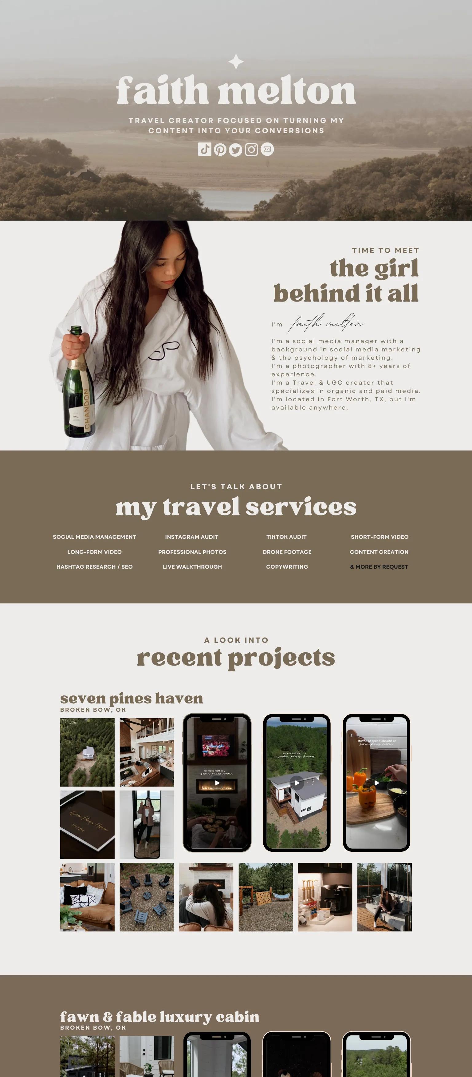 Faith Melton Travel screenshot