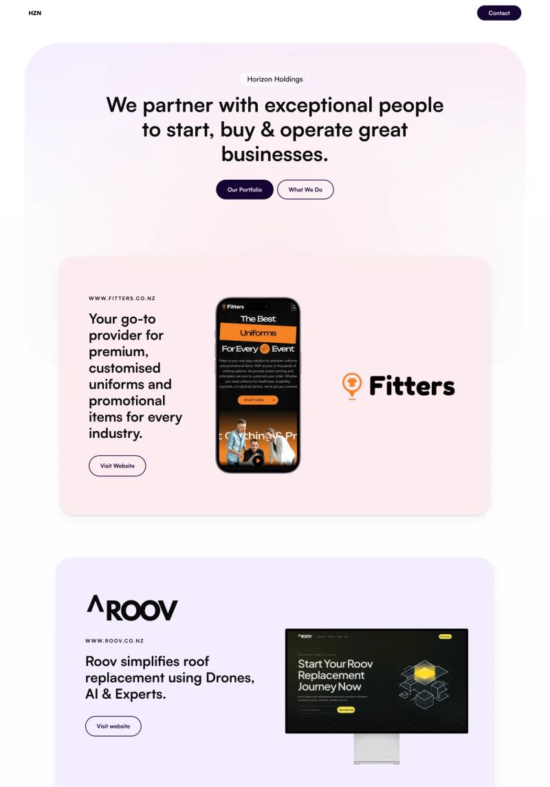Horizon Holdings screenshot