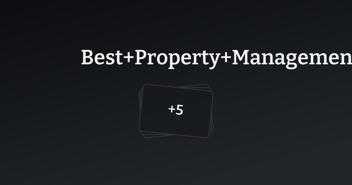 Best Property Management Websites with count