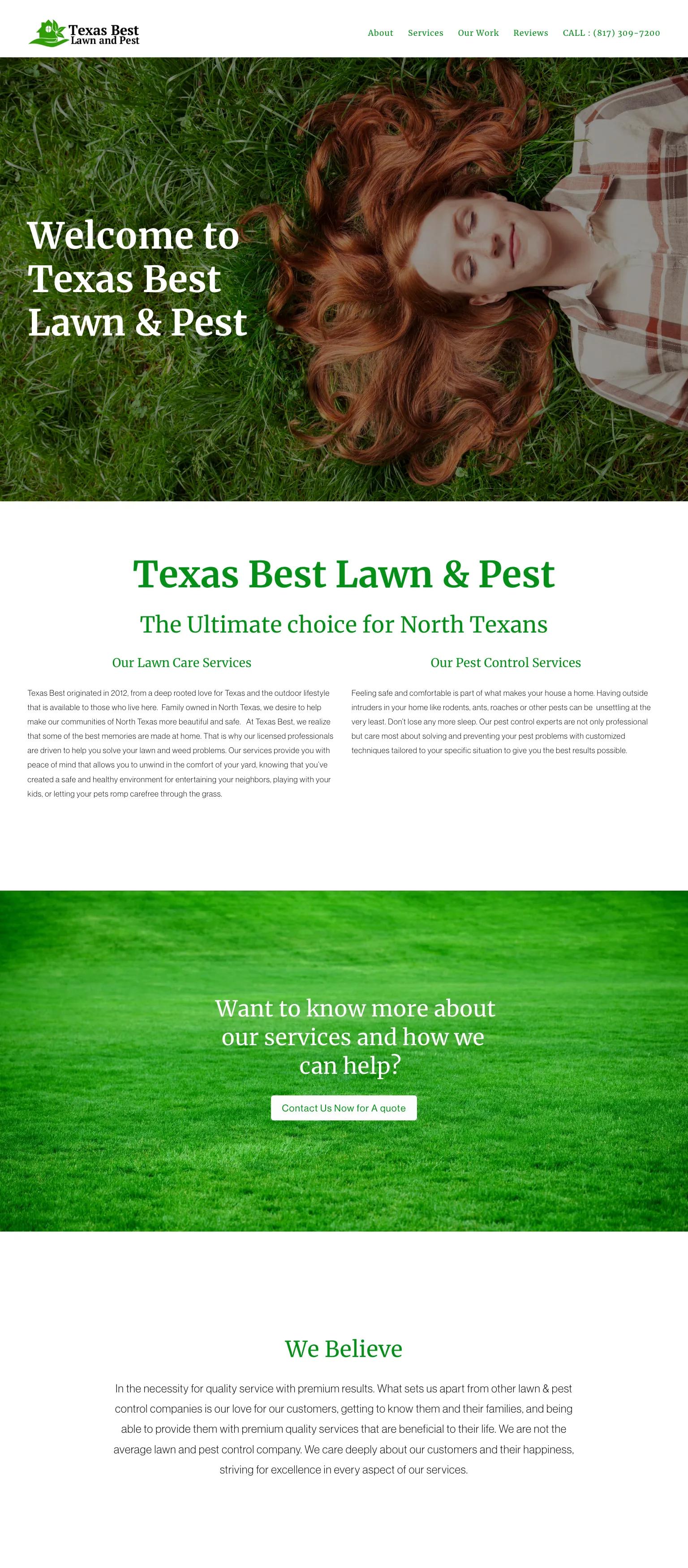 Texas Best Lawn & Pest screenshot