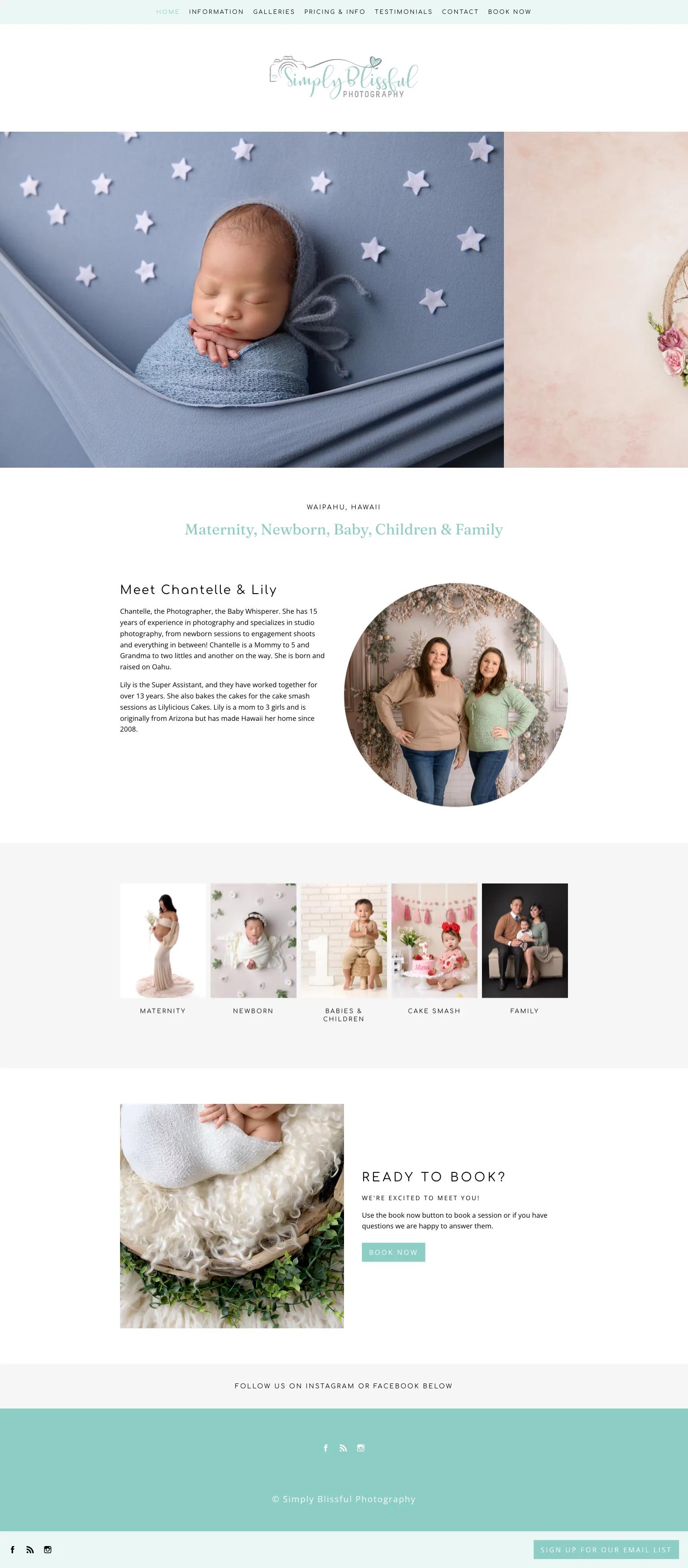 Simply Blissful Photography screenshot