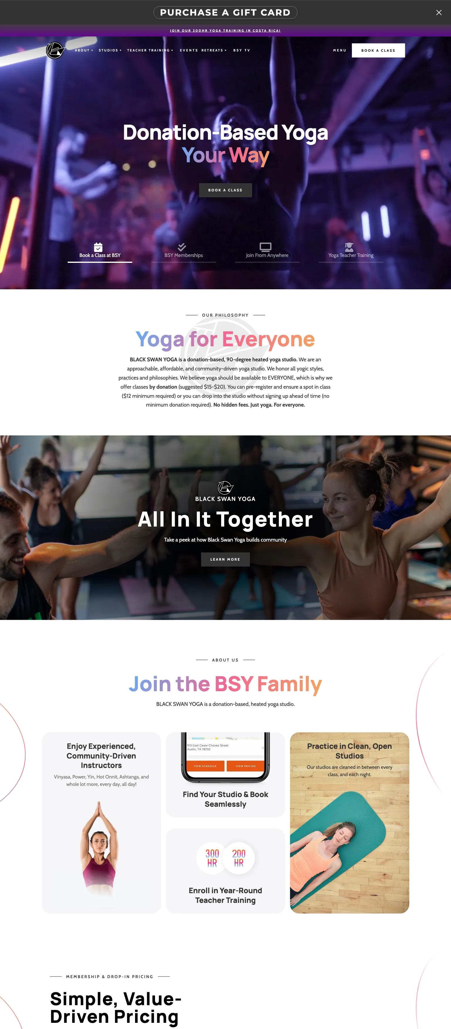 Black Swan Yoga screenshot