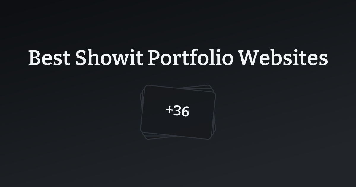 Best Showit Portfolio Websites with count