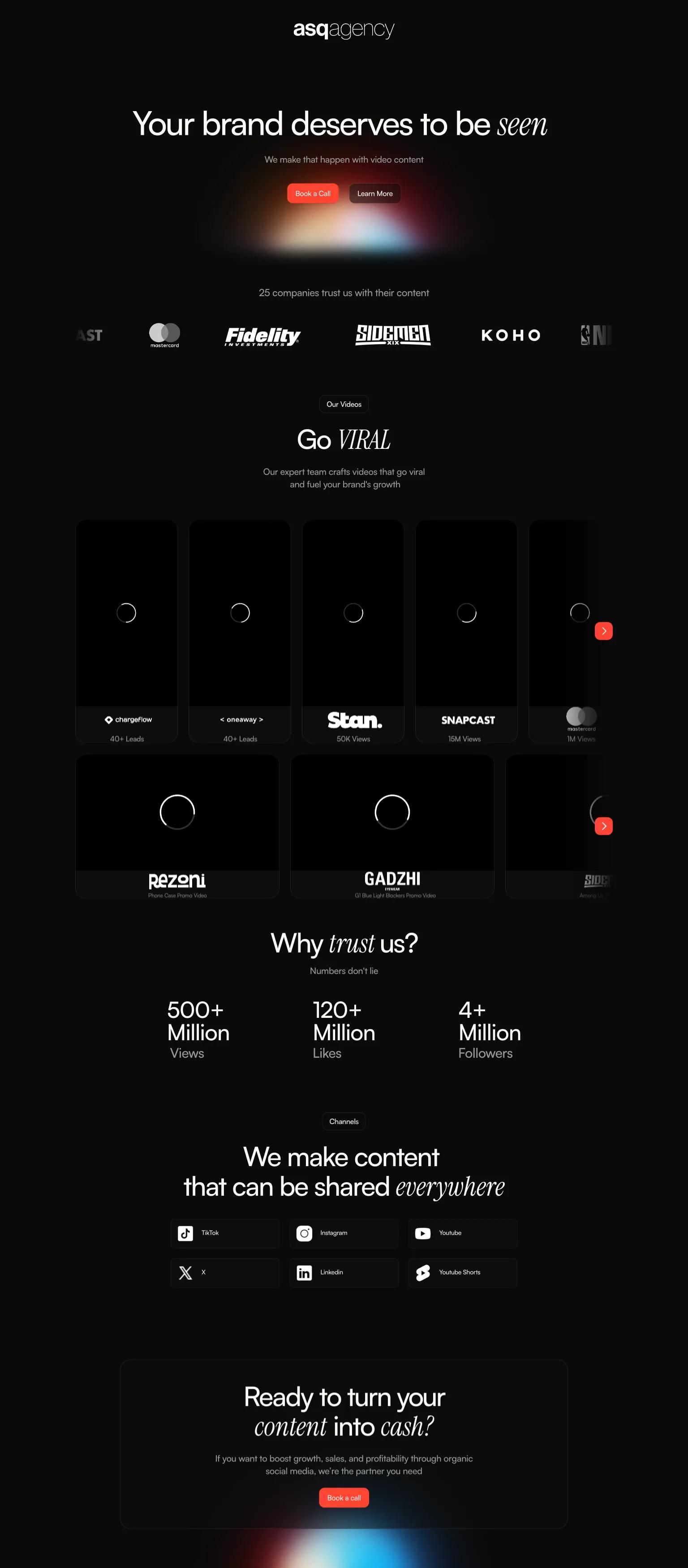 ASQ Agency screenshot