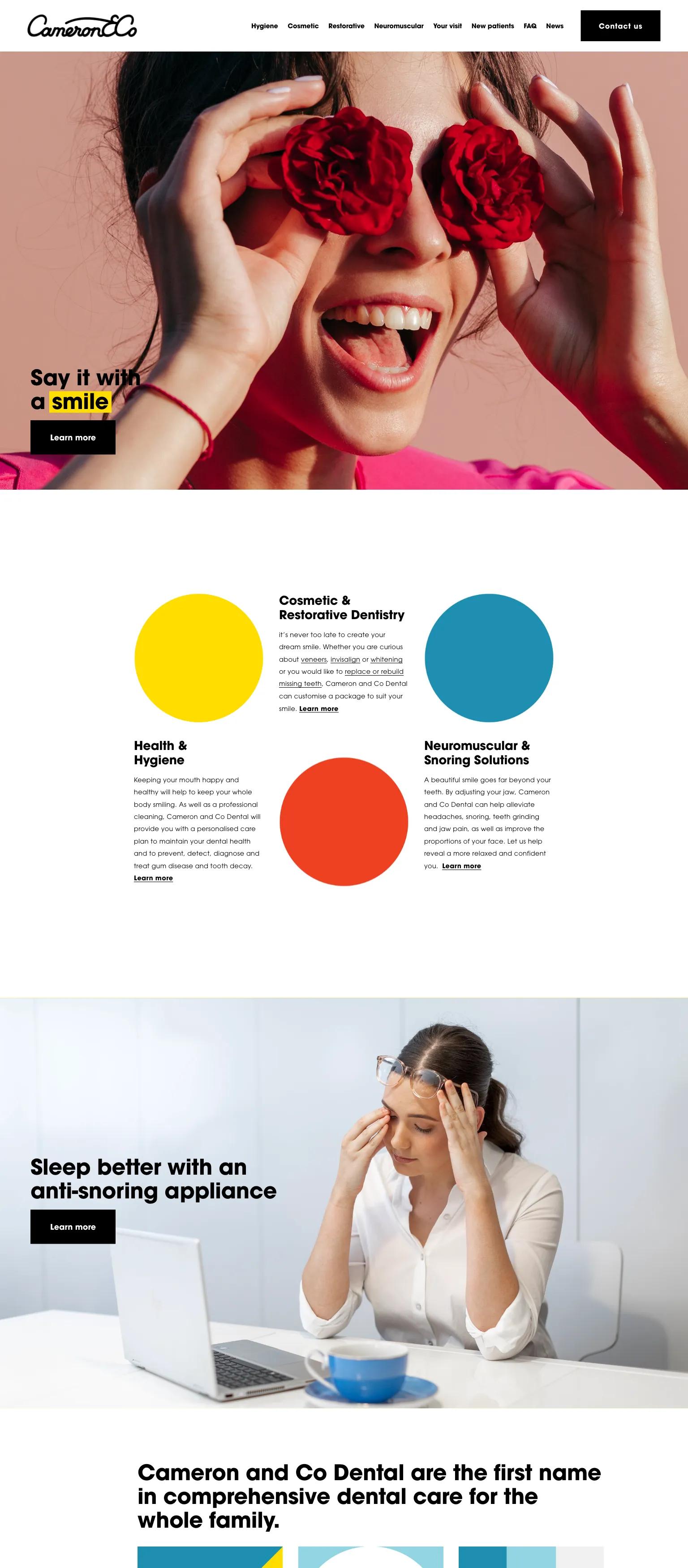 Cameron and Co Townsville Dentist screenshot