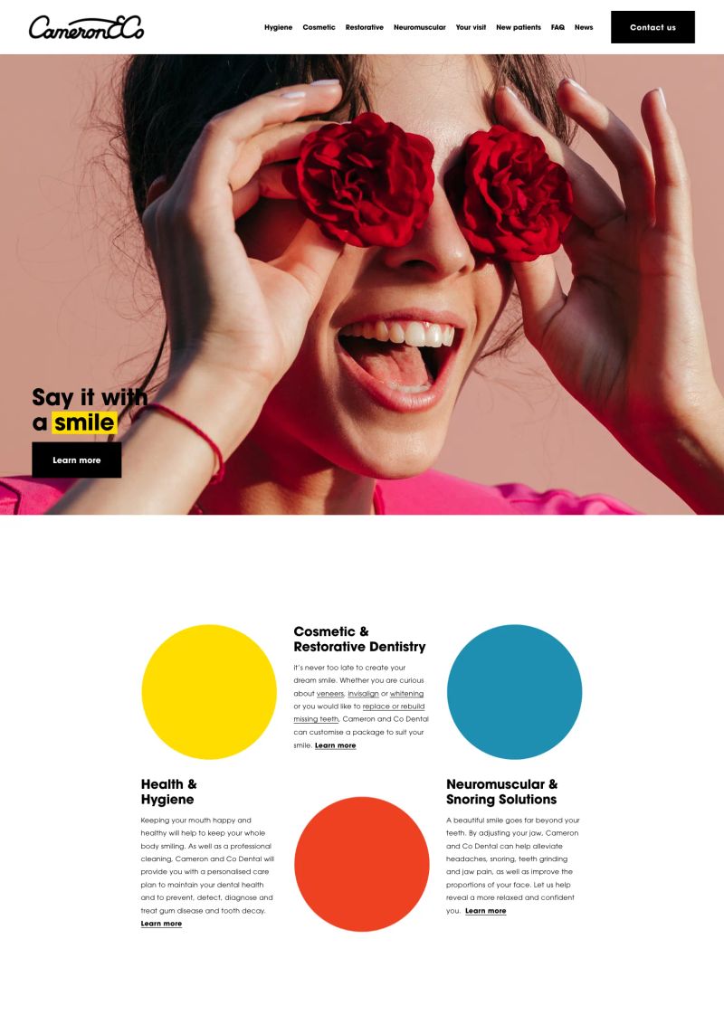 Cameron and Co Townsville Dentist screenshot